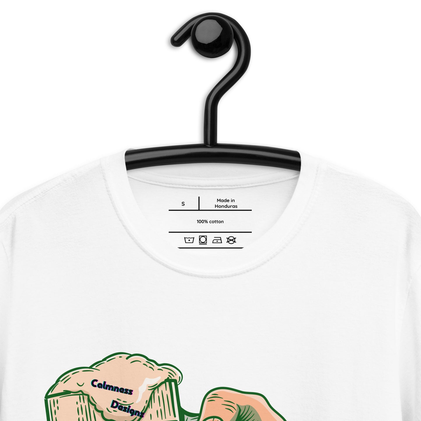 CHEER'S, HAND HOLDING BEER, CALMNESS DESIGNS, Creative Designer's, Short-Sleeve Unisex T-Shirt