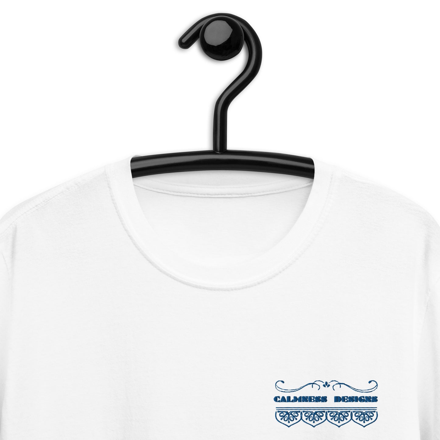 Bidri Decorative Elements Border BLUE, CALMNESS DESIGNS, Creative Designer's, Short-Sleeve Unisex T-Shirt
