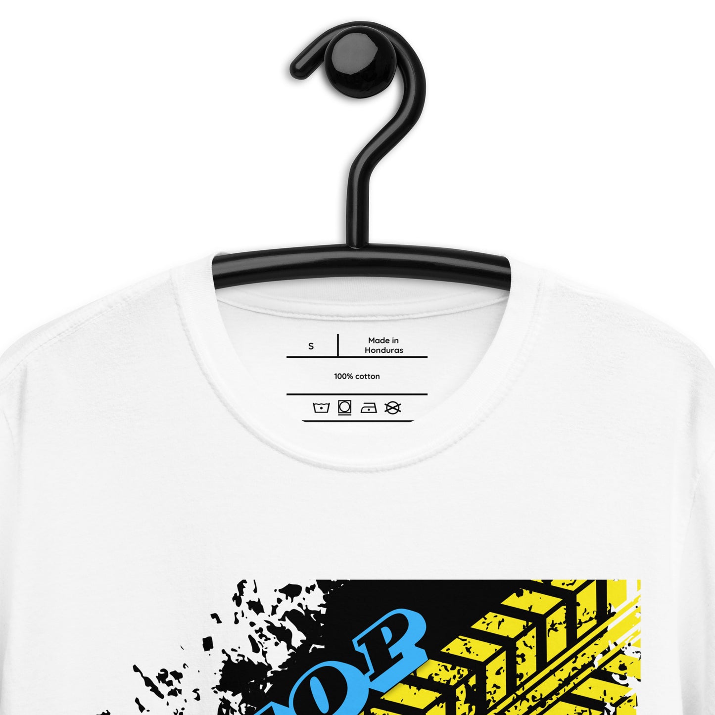 Car Tire Track, Top Speed, Calmnessdesign.COM, Short-Sleeve Unisex T-Shirt
