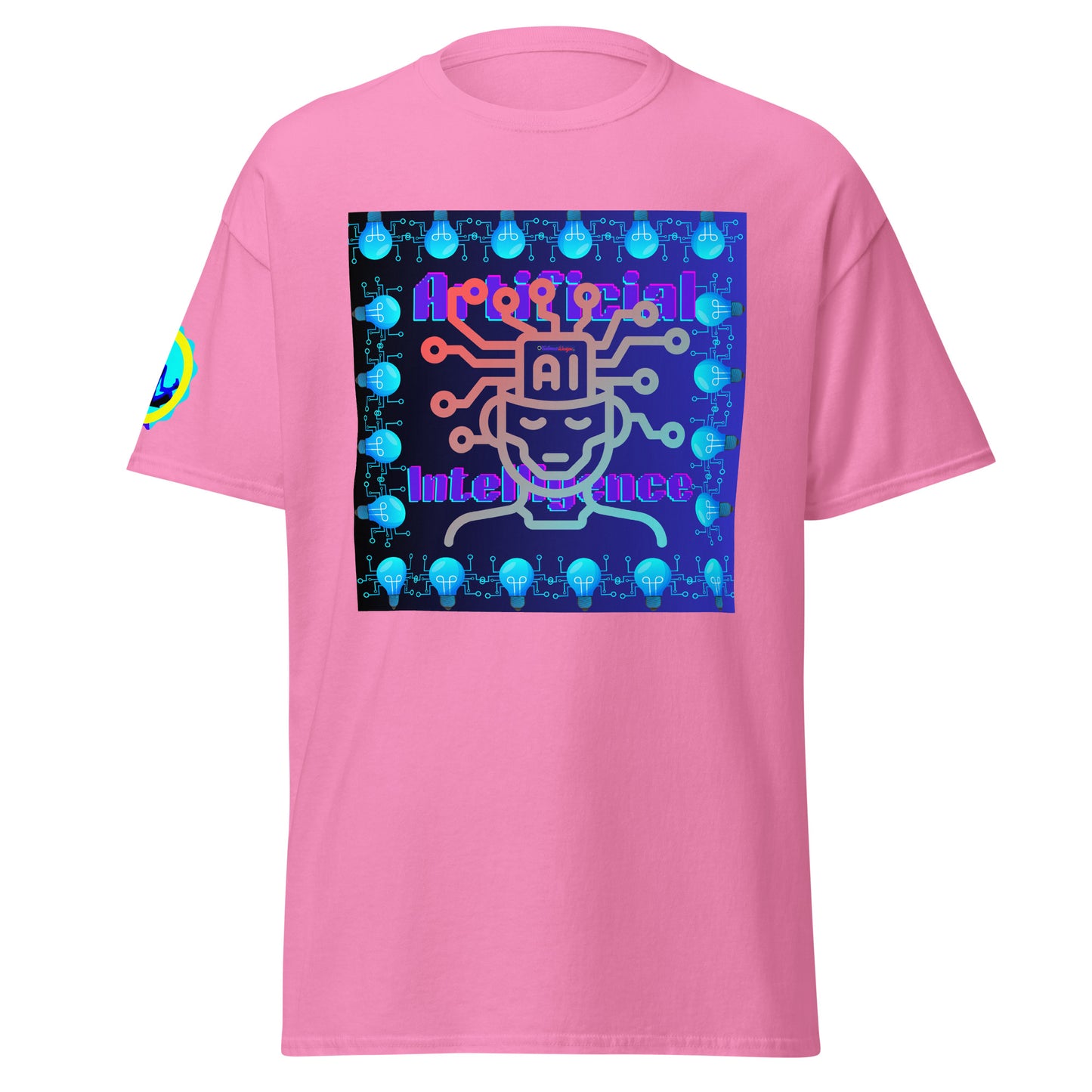 Artificial Intelligence Icon Technology, (A I) Futuristic Technology, CALMNESS DESIGNS, Creative Designer's, Men's classic tee