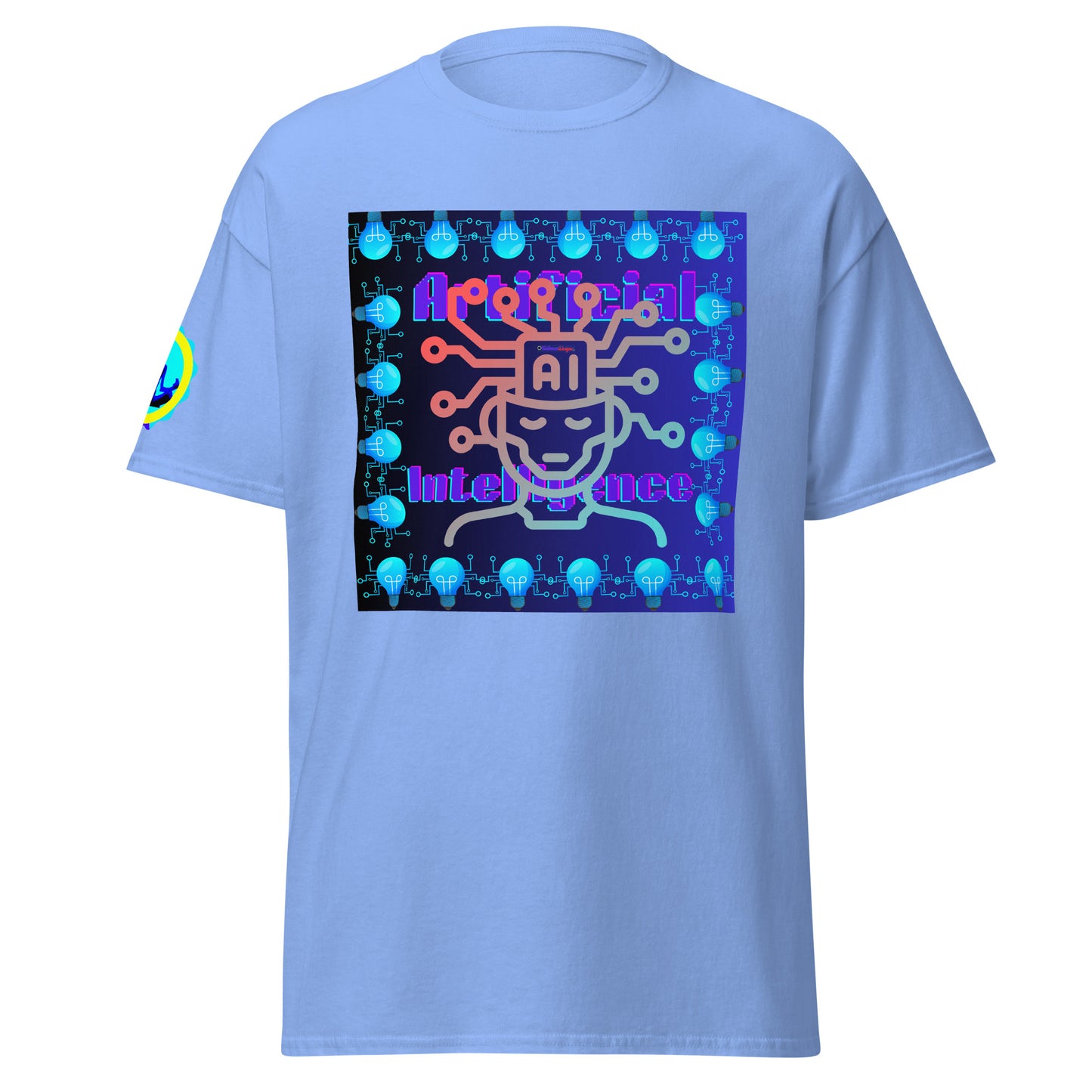 Artificial Intelligence Icon Technology, (A I) Futuristic Technology, CALMNESS DESIGNS, Creative Designer's, Men's classic tee