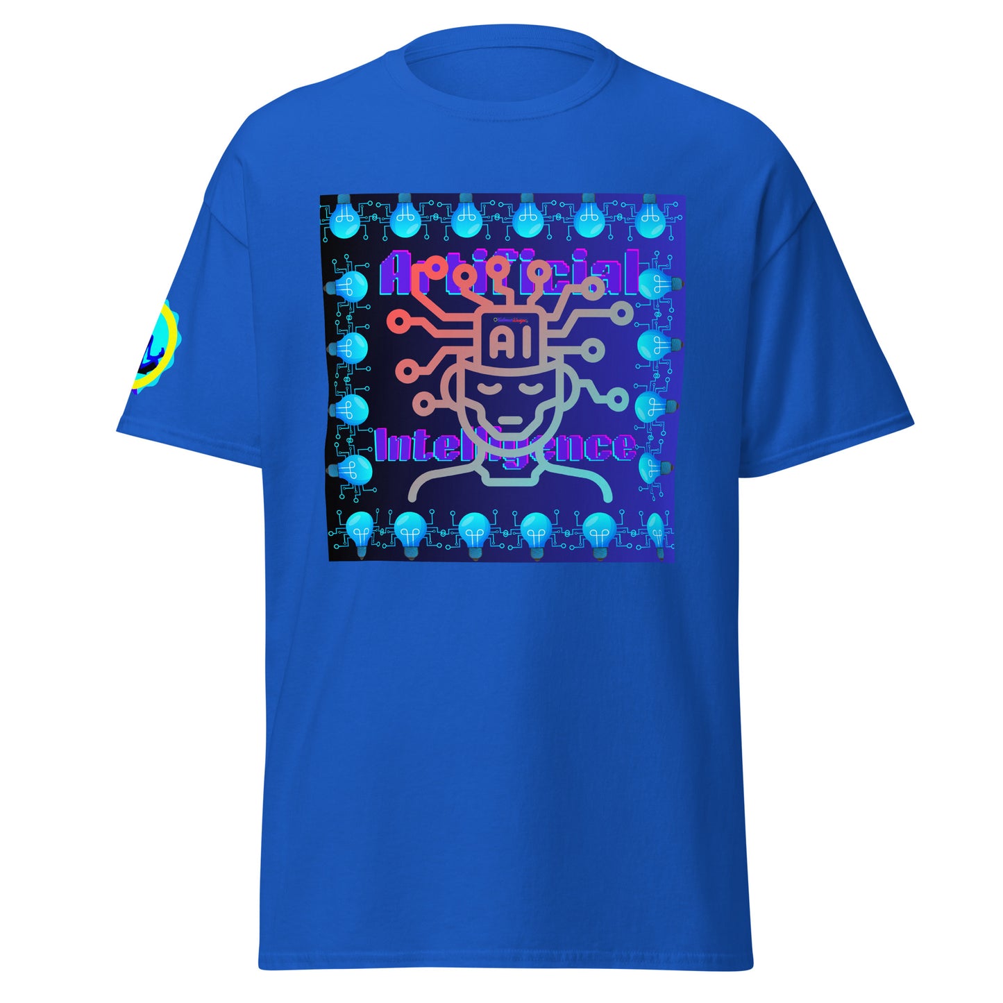 Artificial Intelligence Icon Technology, (A I) Futuristic Technology, CALMNESS DESIGNS, Creative Designer's, Men's classic tee
