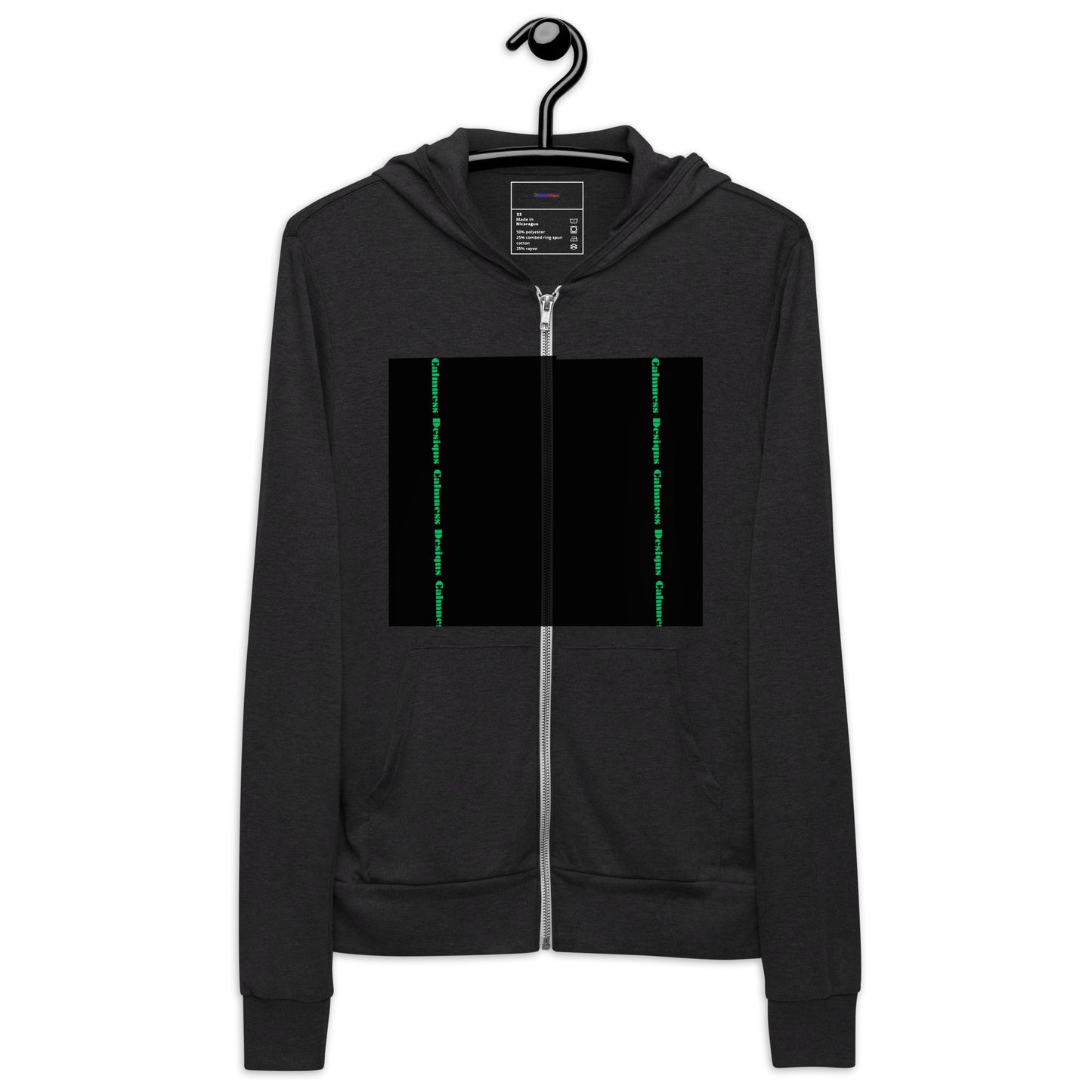 Calmness Designs, Creative Designs, Unisex zip hoodie