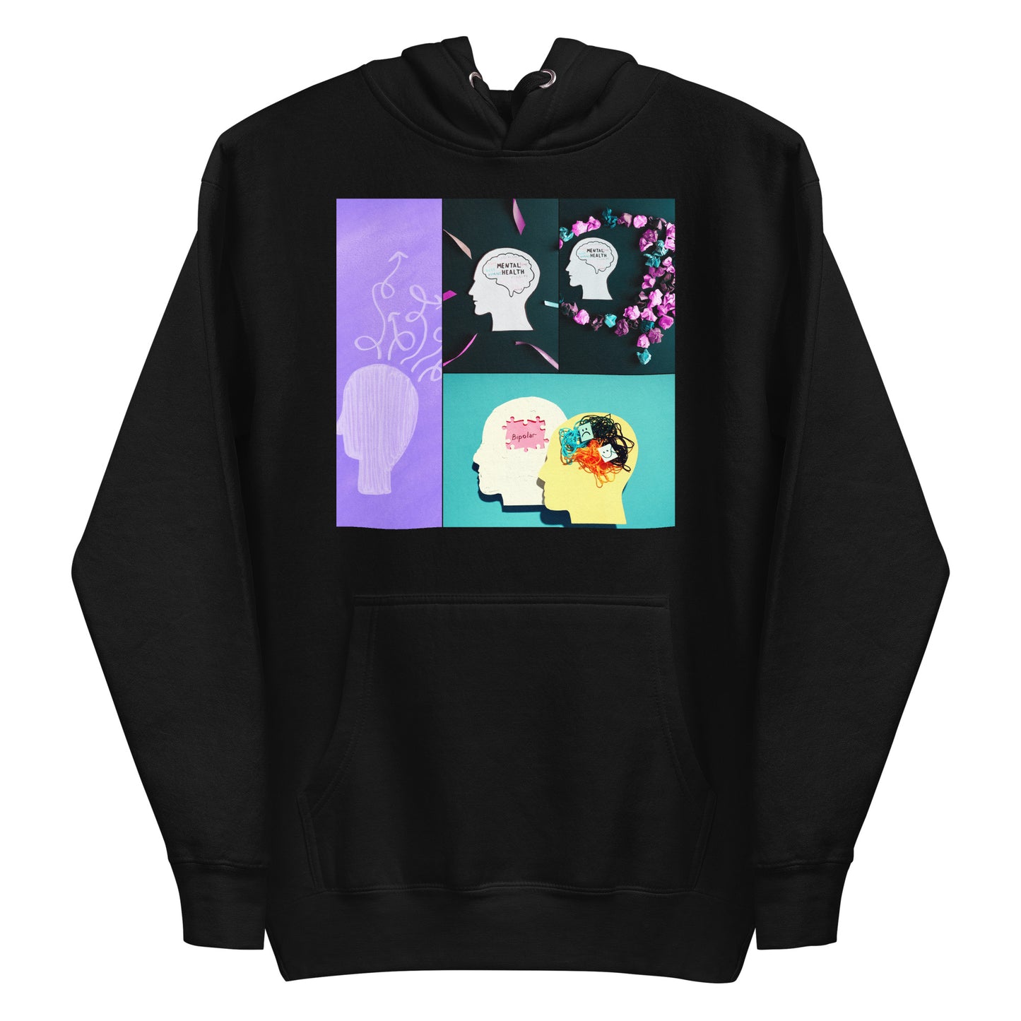 Mental Disorders, Mental Health Flowers, Calmness Designs, Unisex Hoodie