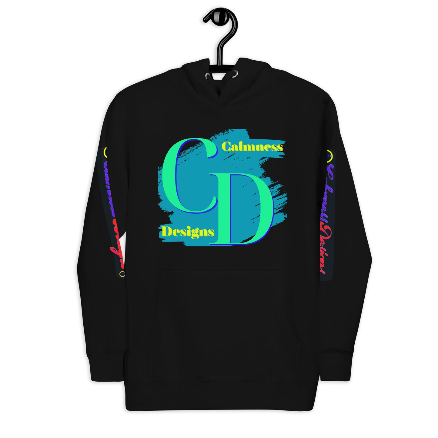 Logo CALMNESS DESIGNS, (C D), Calmness Designs, Creative Designs, Unisex Hoodie