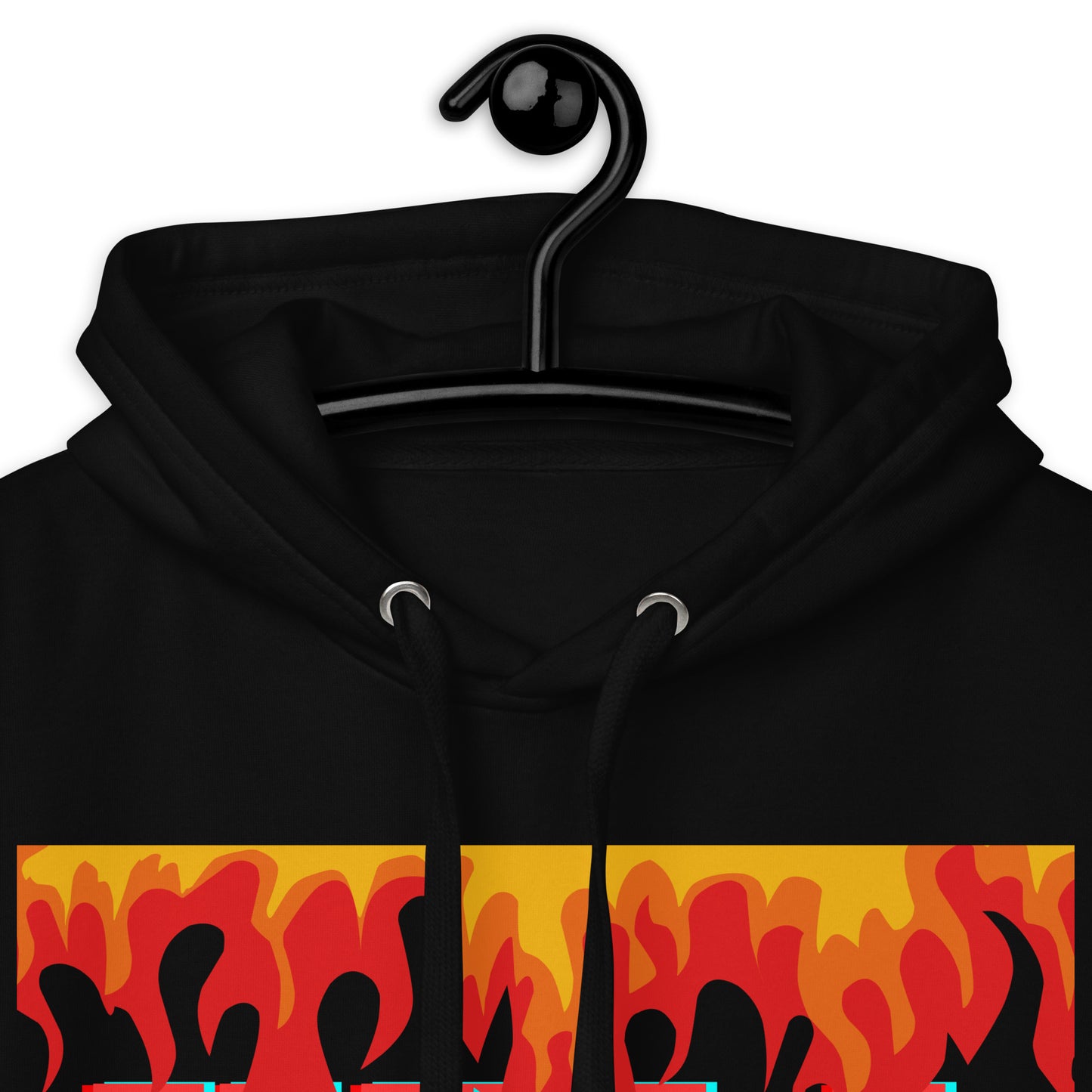 Fire Flame, Summer-Sunshine Face, HELL SUMMER, CALMNESS DESIGNS, Creative Designer's, Unisex Hoodie