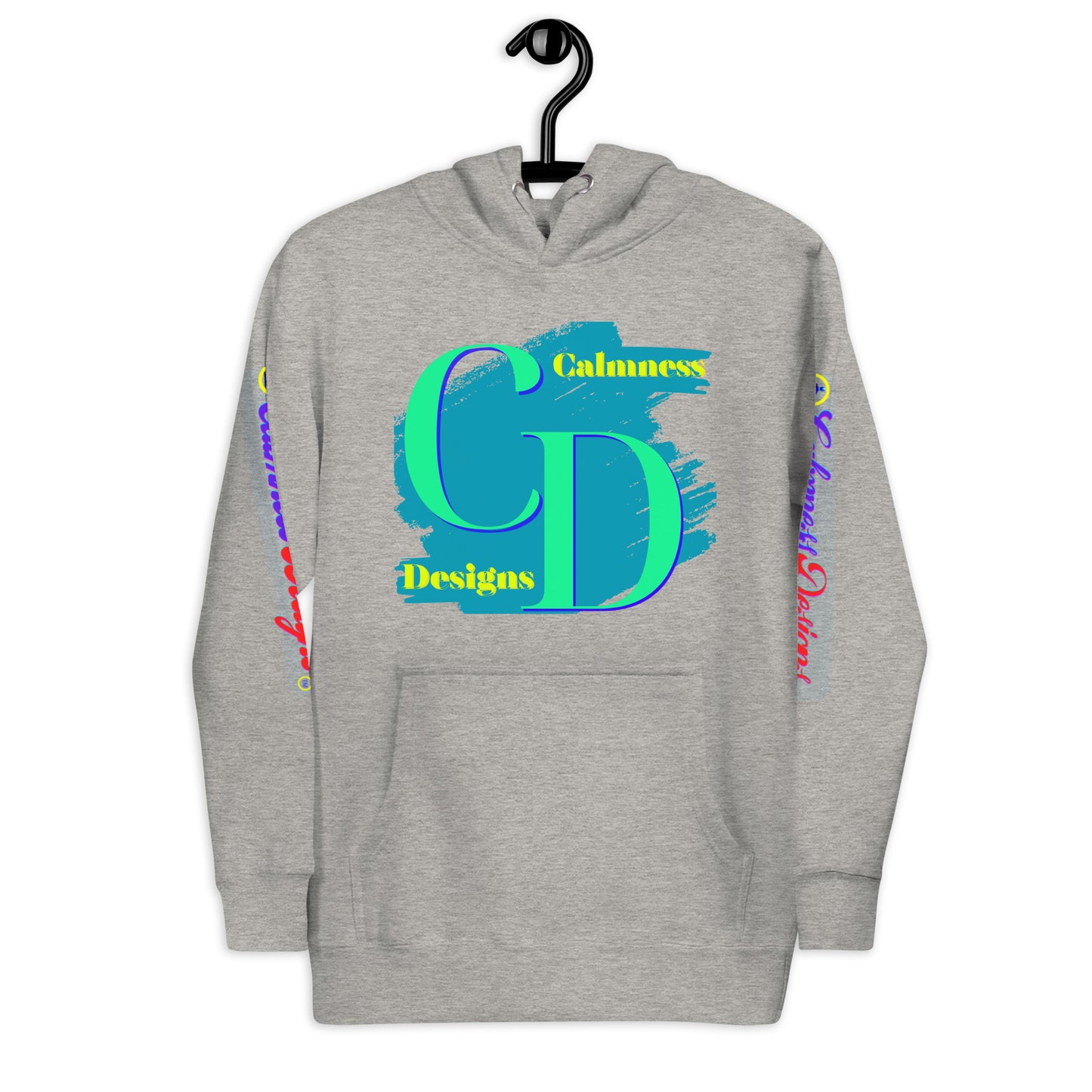 Logo CALMNESS DESIGNS, (C D), Calmness Designs, Creative Designs, Unisex Hoodie