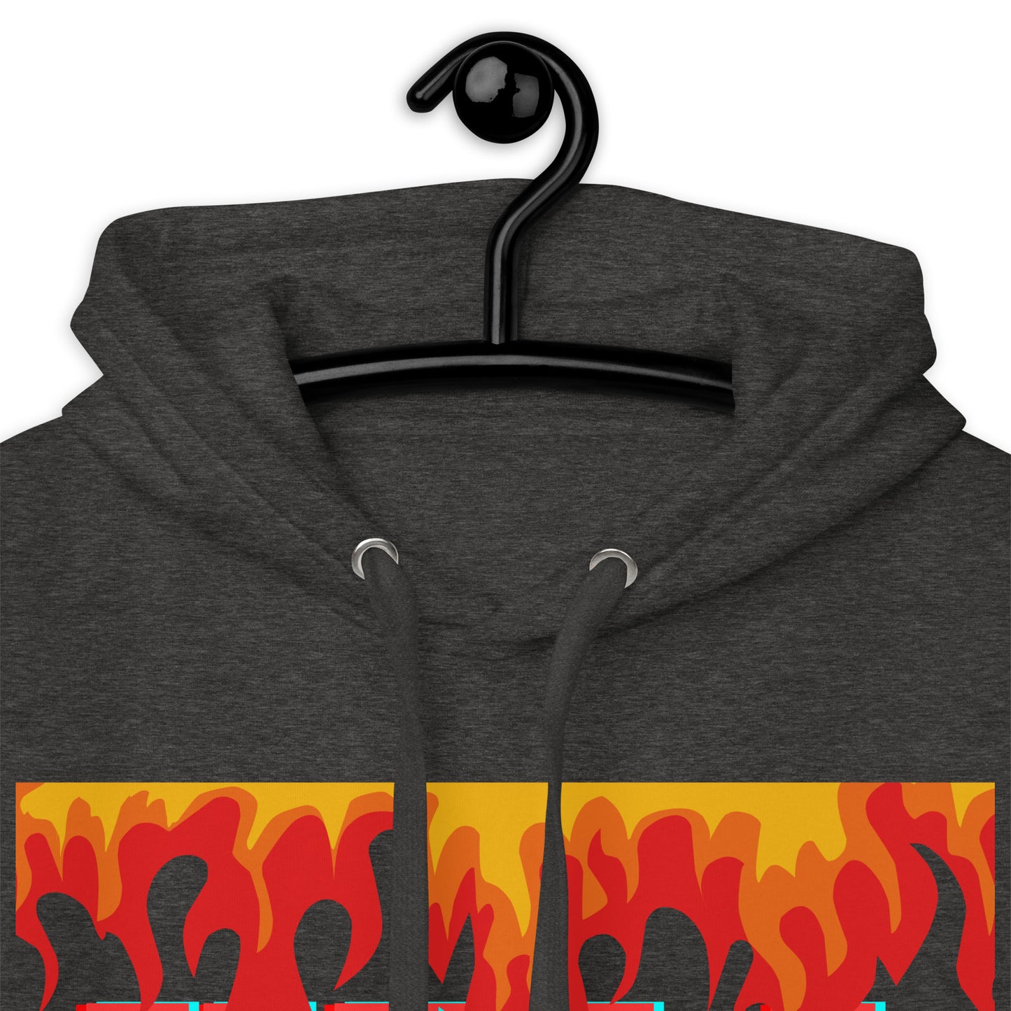 Fire Flame, Summer-Sunshine Face, HELL SUMMER, CALMNESS DESIGNS, Creative Designer's, Unisex Hoodie