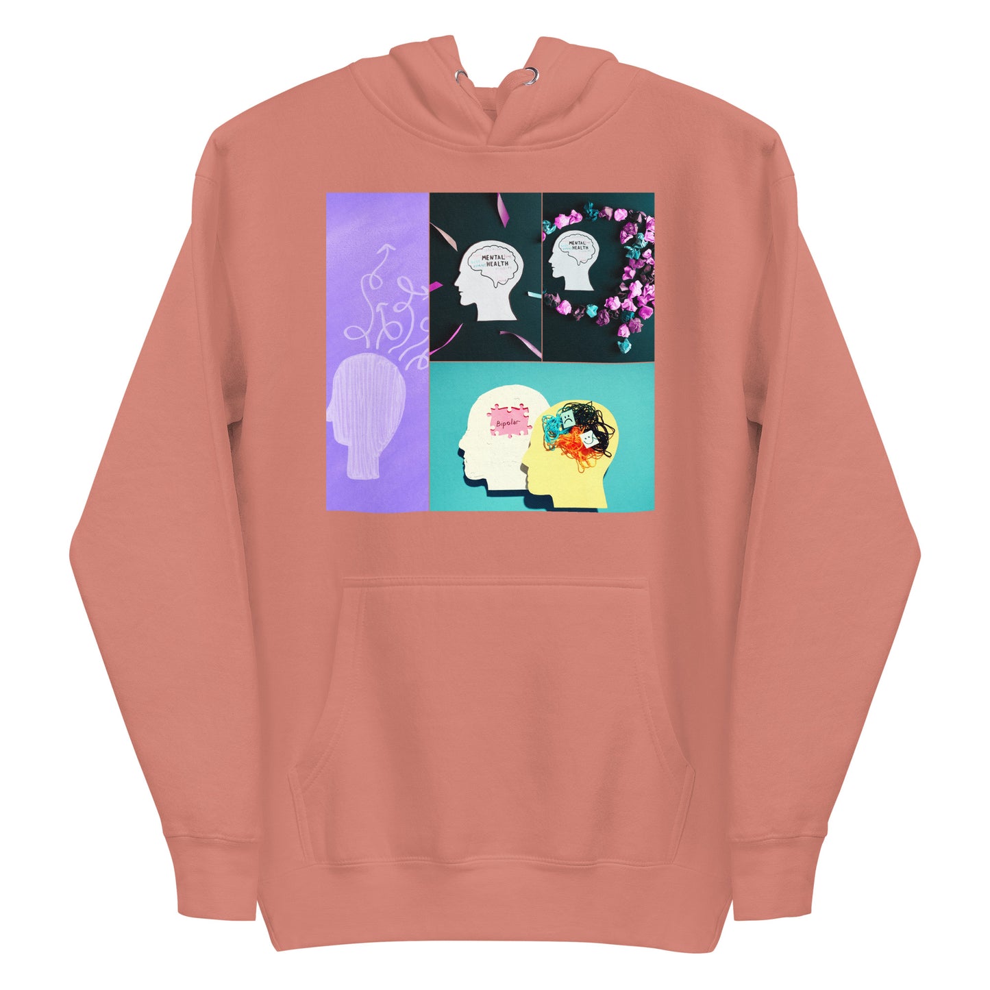 Mental Disorders, Mental Health Flowers, Calmness Designs, Unisex Hoodie