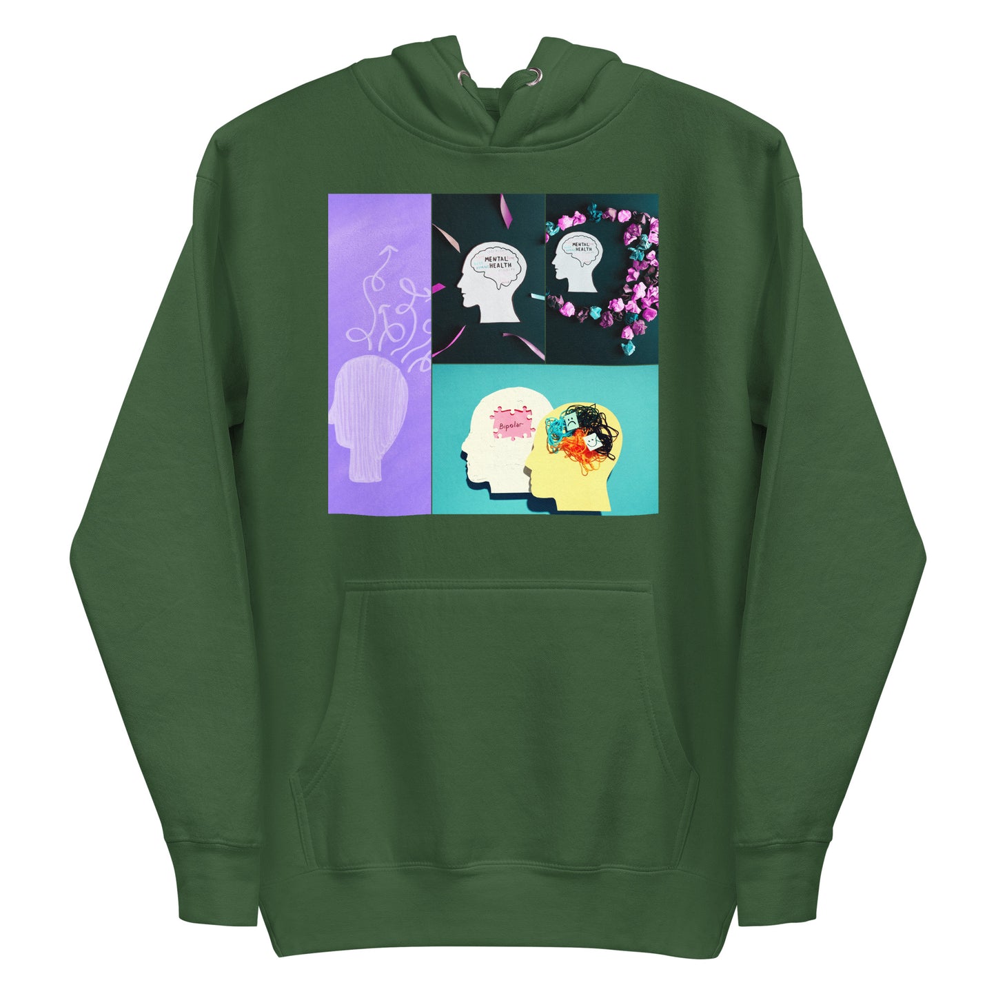 Mental Disorders, Mental Health Flowers, Calmness Designs, Unisex Hoodie