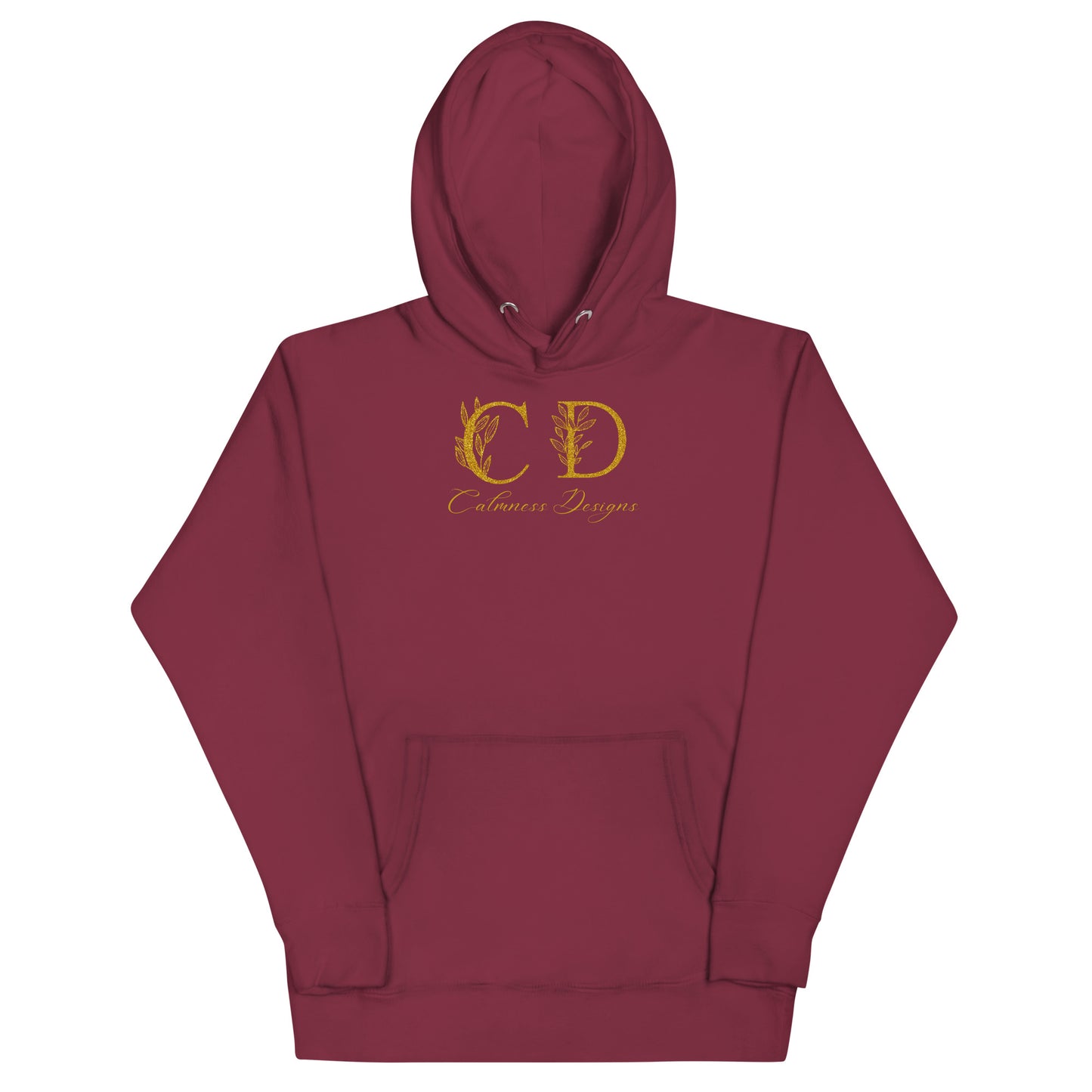 Gold-Calmness Designs, (C D), Unisex Hoodie