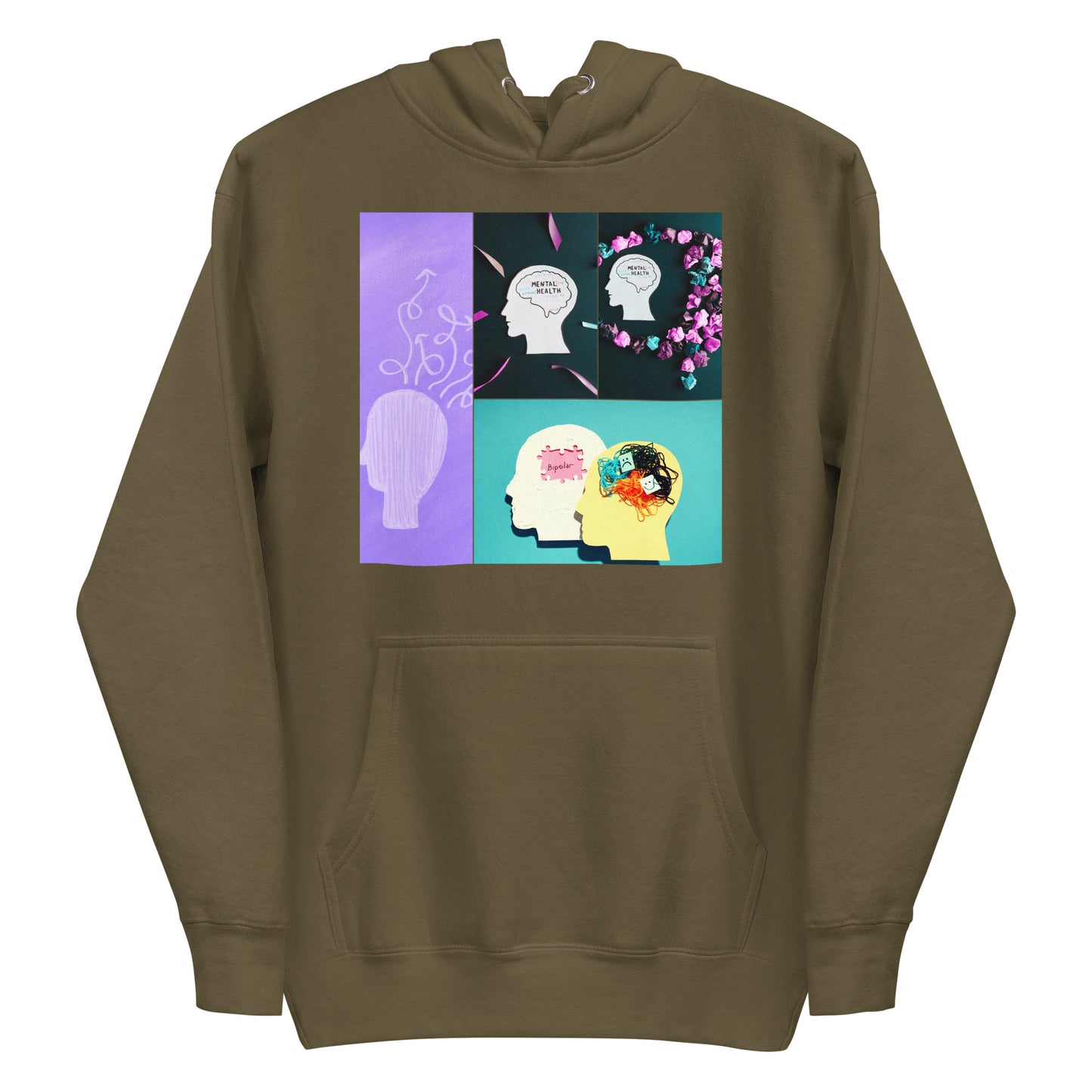 Mental Disorders, Mental Health Flowers, Calmness Designs, Unisex Hoodie