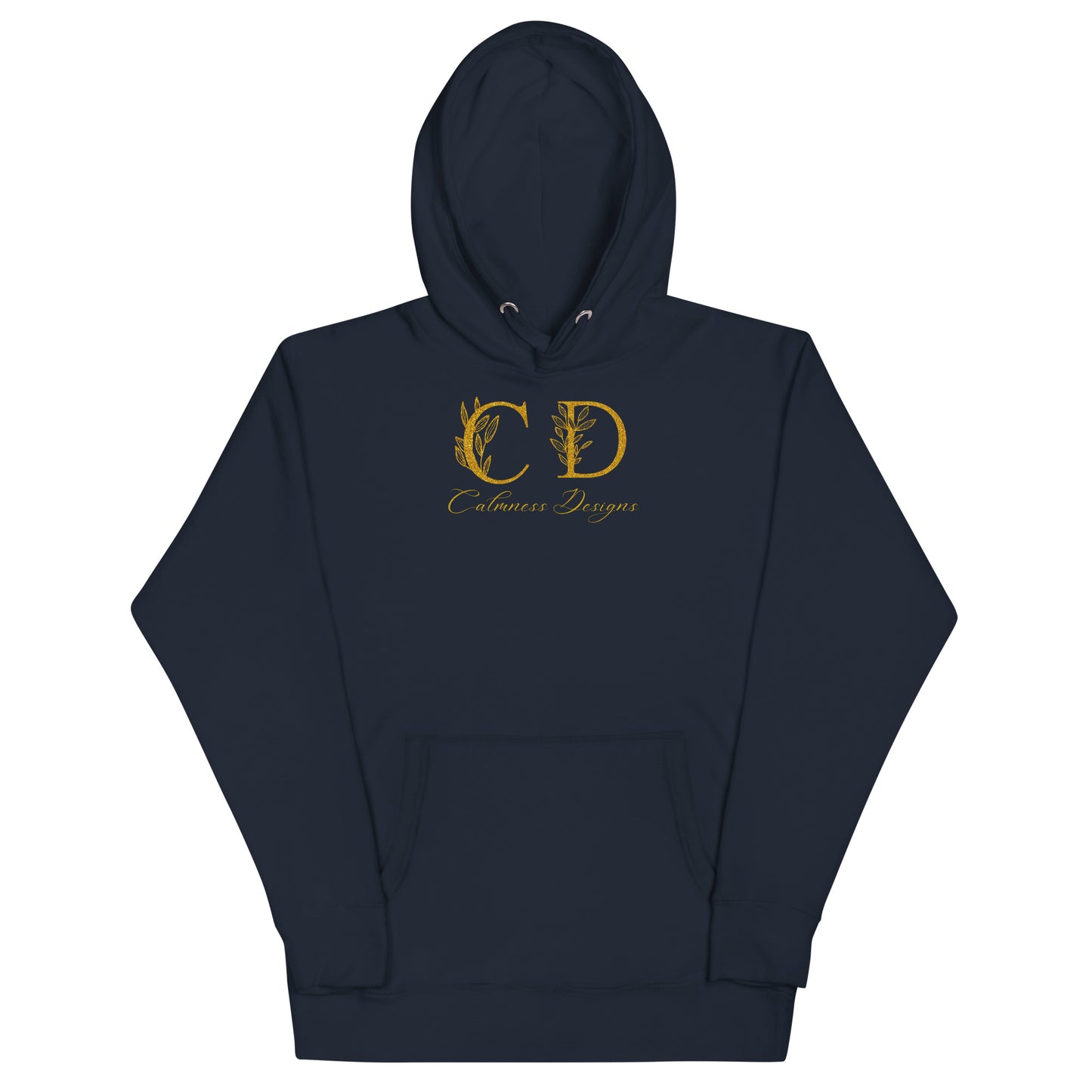 Gold-Calmness Designs, (C D), Unisex Hoodie