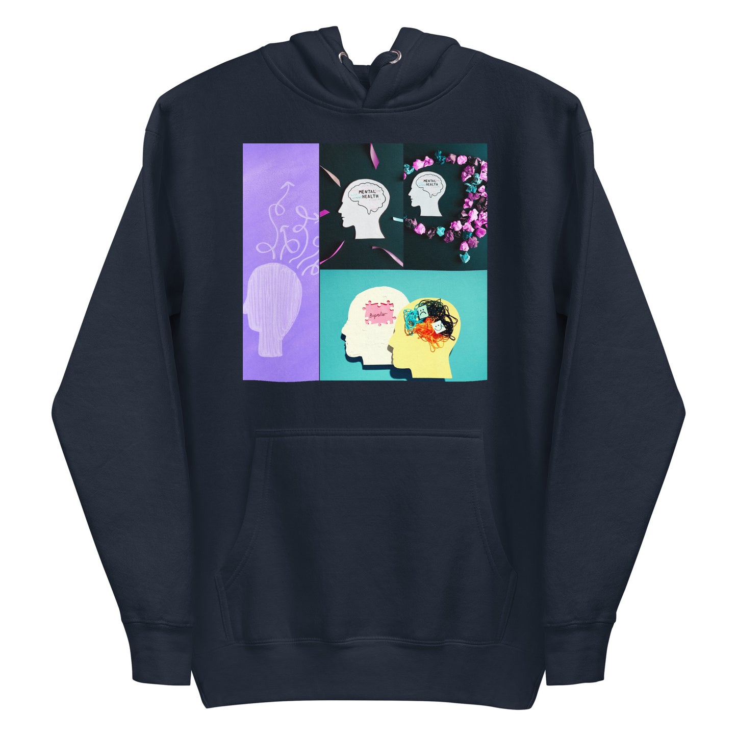 Mental Disorders, Mental Health Flowers, Calmness Designs, Unisex Hoodie