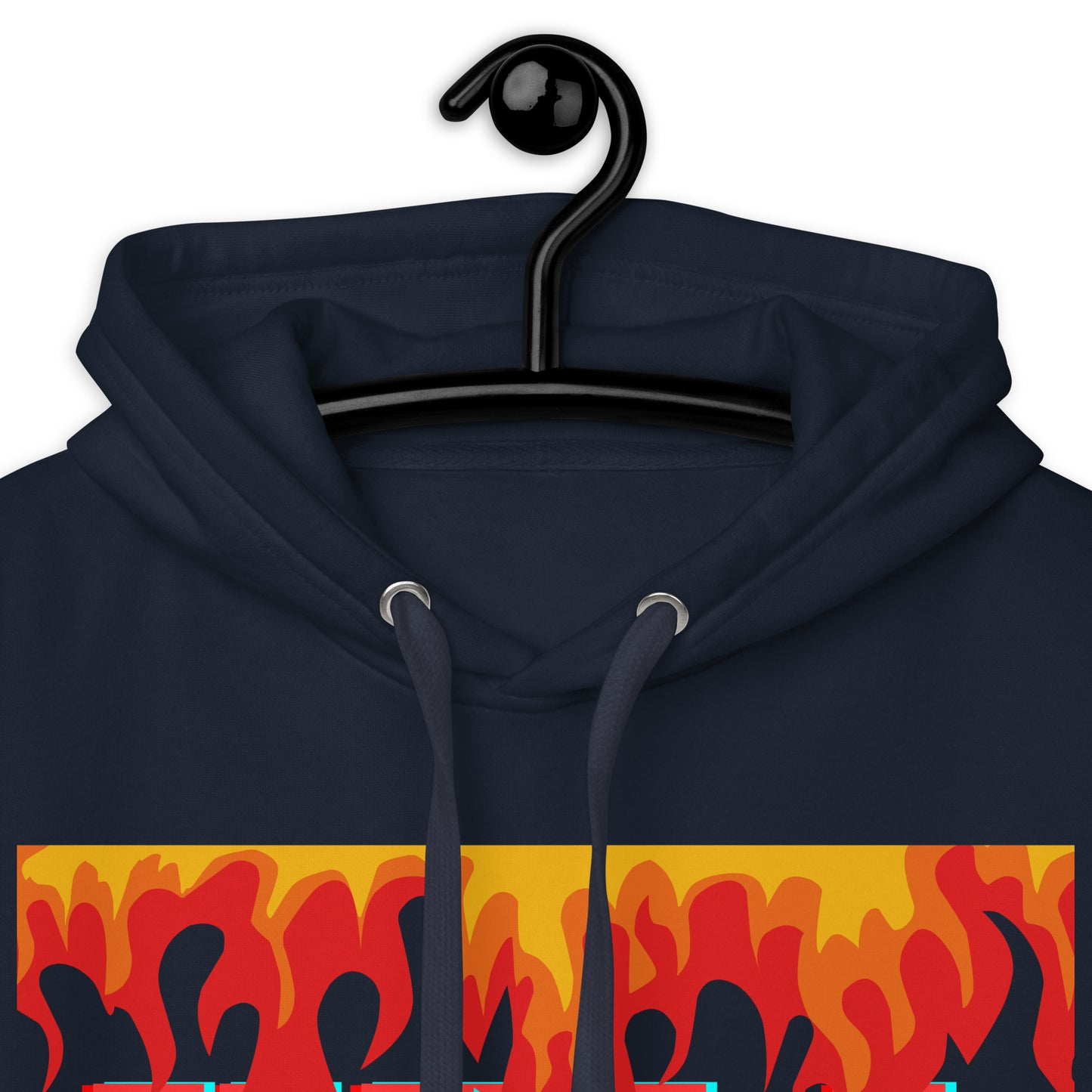 Fire Flame, Summer-Sunshine Face, HELL SUMMER, CALMNESS DESIGNS, Creative Designer's, Unisex Hoodie