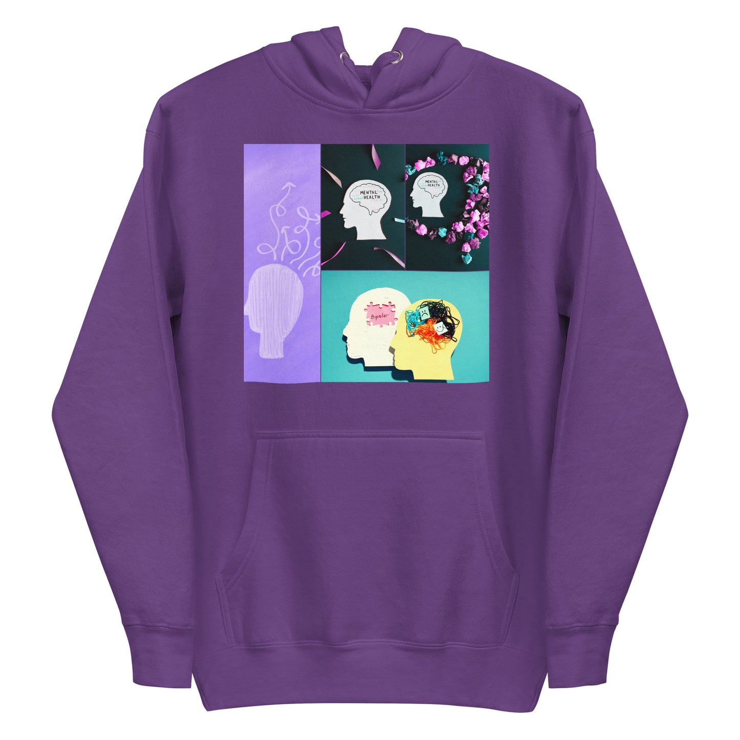 Mental Disorders, Mental Health Flowers, Calmness Designs, Unisex Hoodie