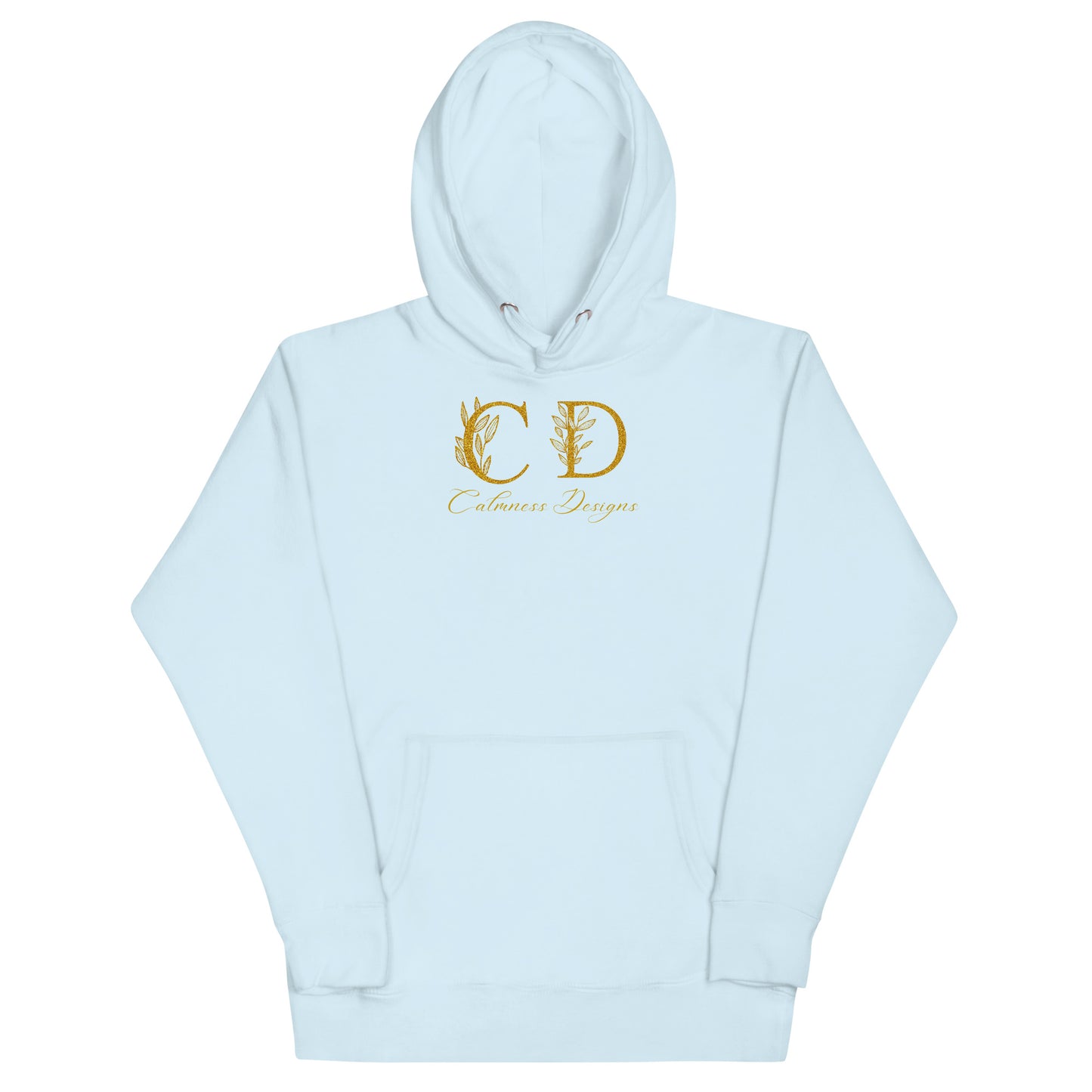 Gold-Calmness Designs, (C D), Unisex Hoodie