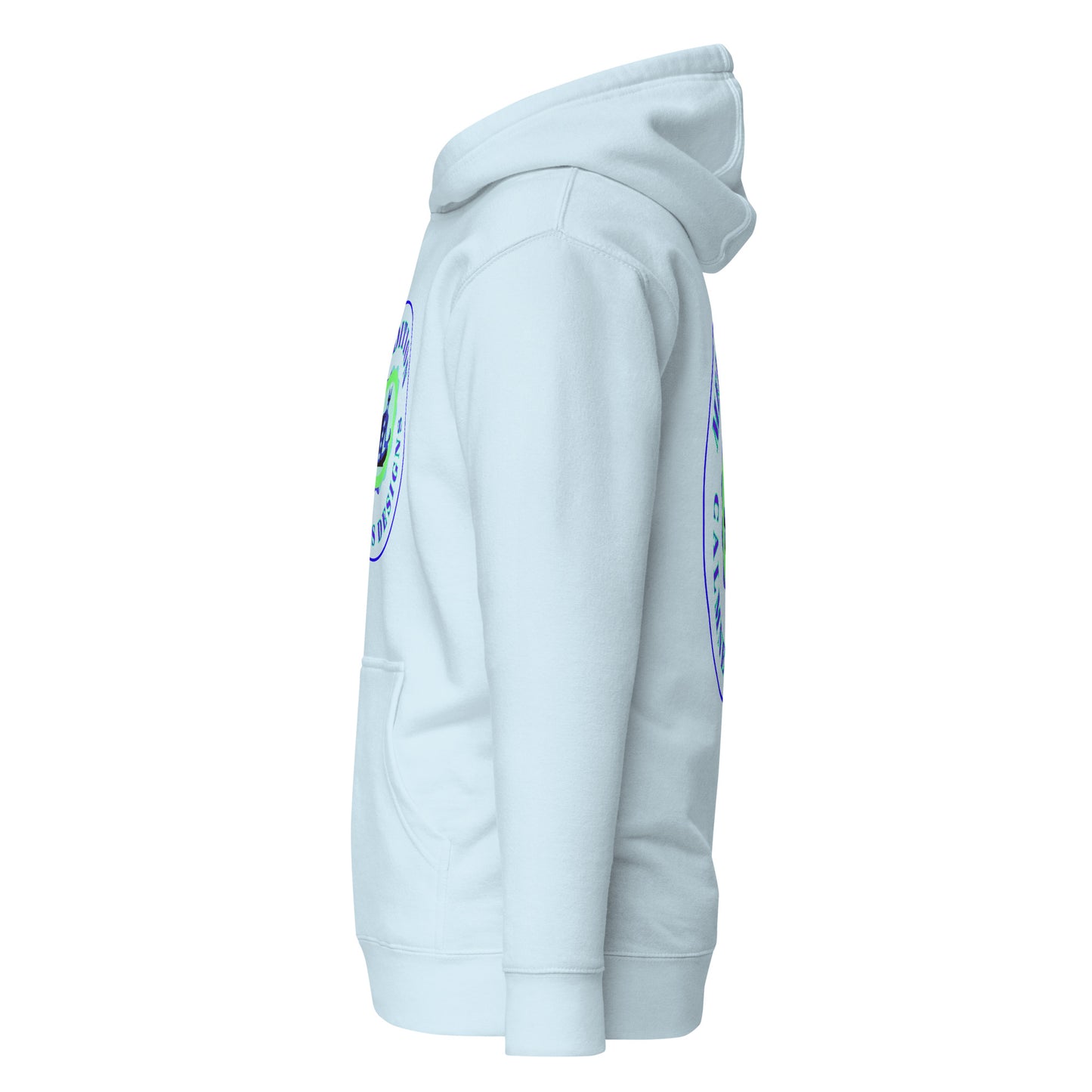 Retro Circle, MEDITION, CALMNESS DESIGNS LOGO, Creative Designer's, Unisex Hoodie