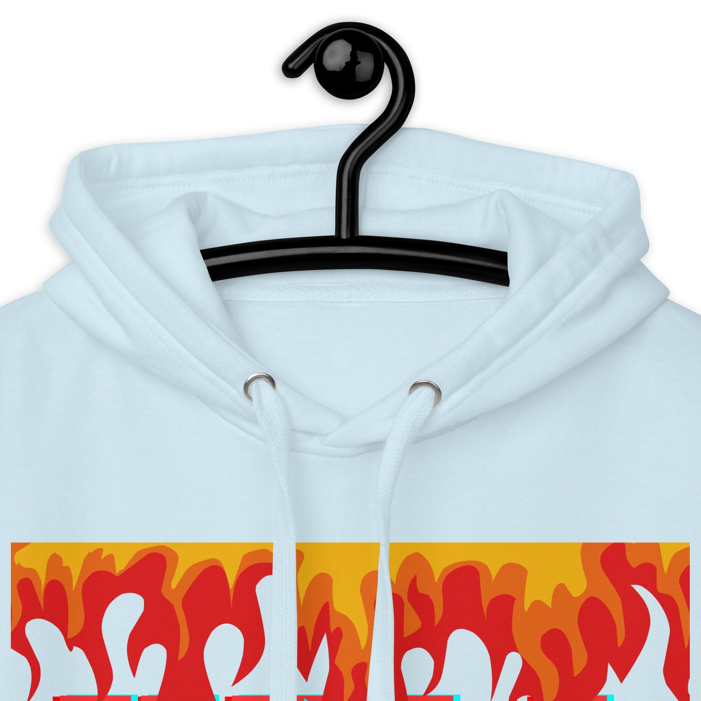 Fire Flame, Summer-Sunshine Face, HELL SUMMER, CALMNESS DESIGNS, Creative Designer's, Unisex Hoodie