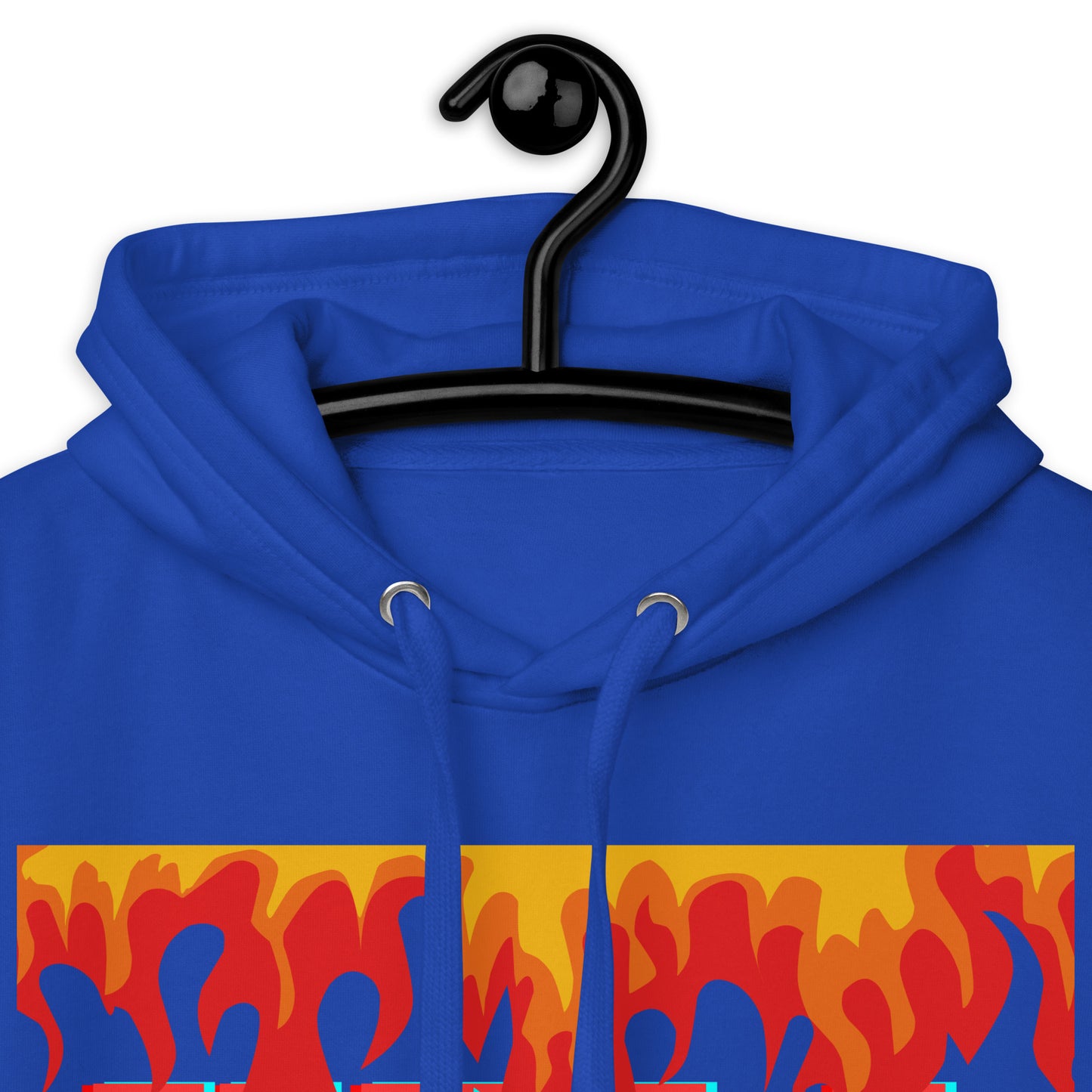 Fire Flame, Summer-Sunshine Face, HELL SUMMER, CALMNESS DESIGNS, Creative Designer's, Unisex Hoodie
