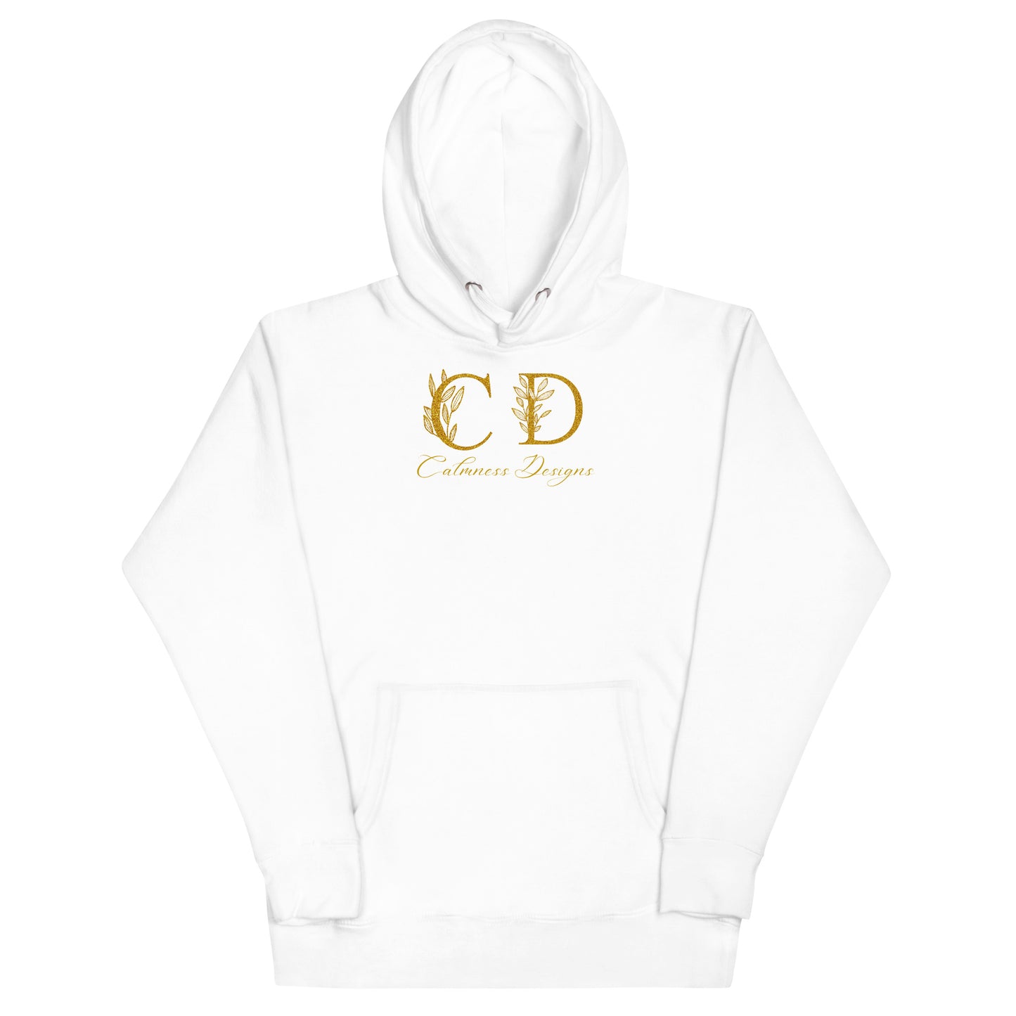 Gold-Calmness Designs, (C D), Unisex Hoodie