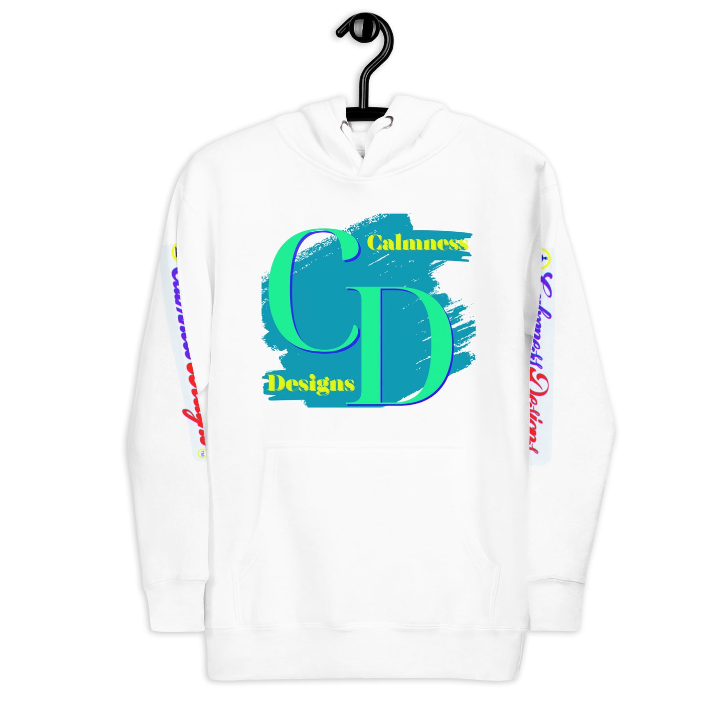 Logo CALMNESS DESIGNS, (C D), Calmness Designs, Creative Designs, Unisex Hoodie