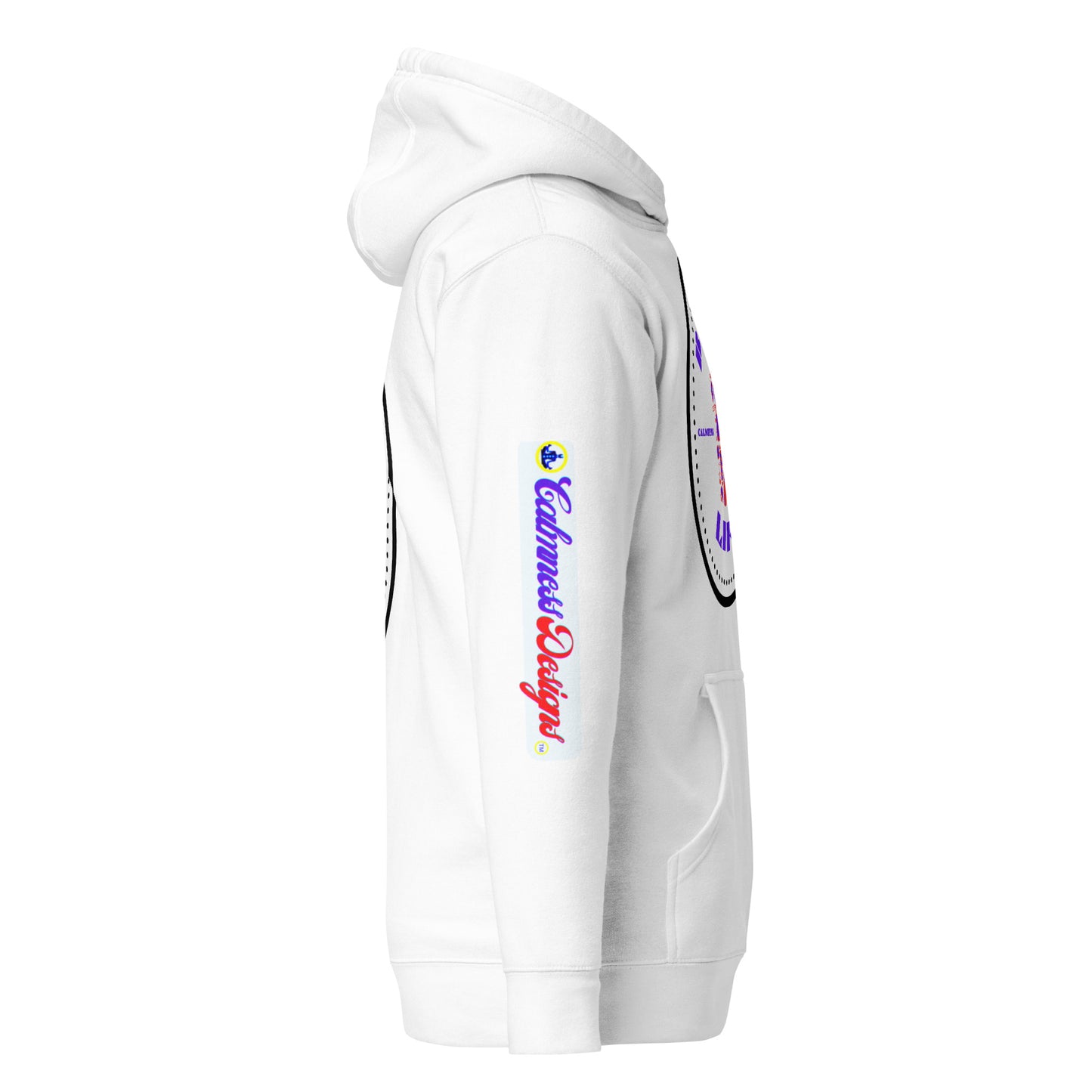 Minimalist Circle, Barber Life, Barber Chair, and Barbers Equipment's, CALMNESS DESIGNS, Creative Designer's, Unisex Hoodie