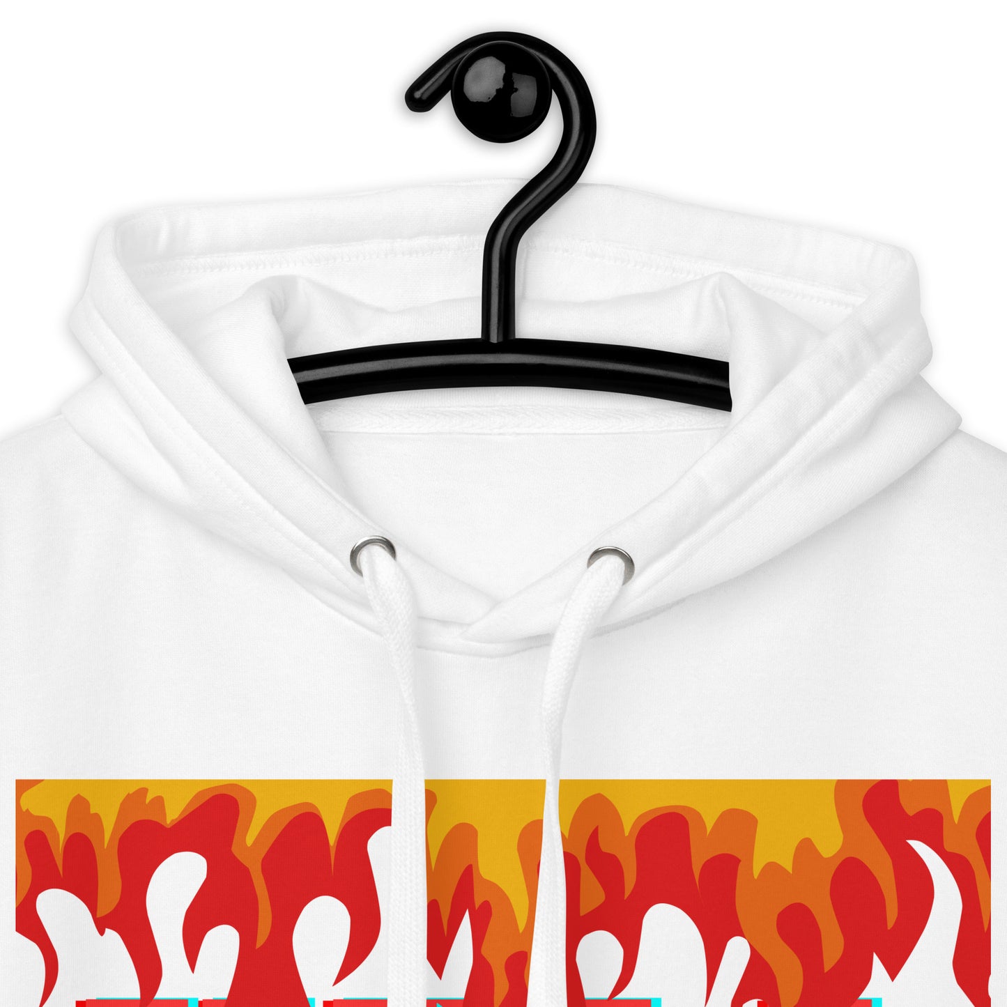 Fire Flame, Summer-Sunshine Face, HELL SUMMER, CALMNESS DESIGNS, Creative Designer's, Unisex Hoodie
