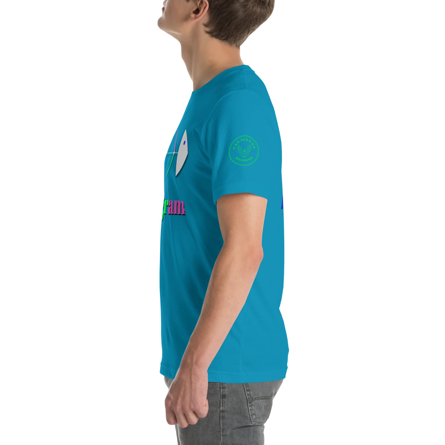 Fish Bone Diagram, CALMNESS DESIGNS, Creative Designer's, Unisex t-shirt