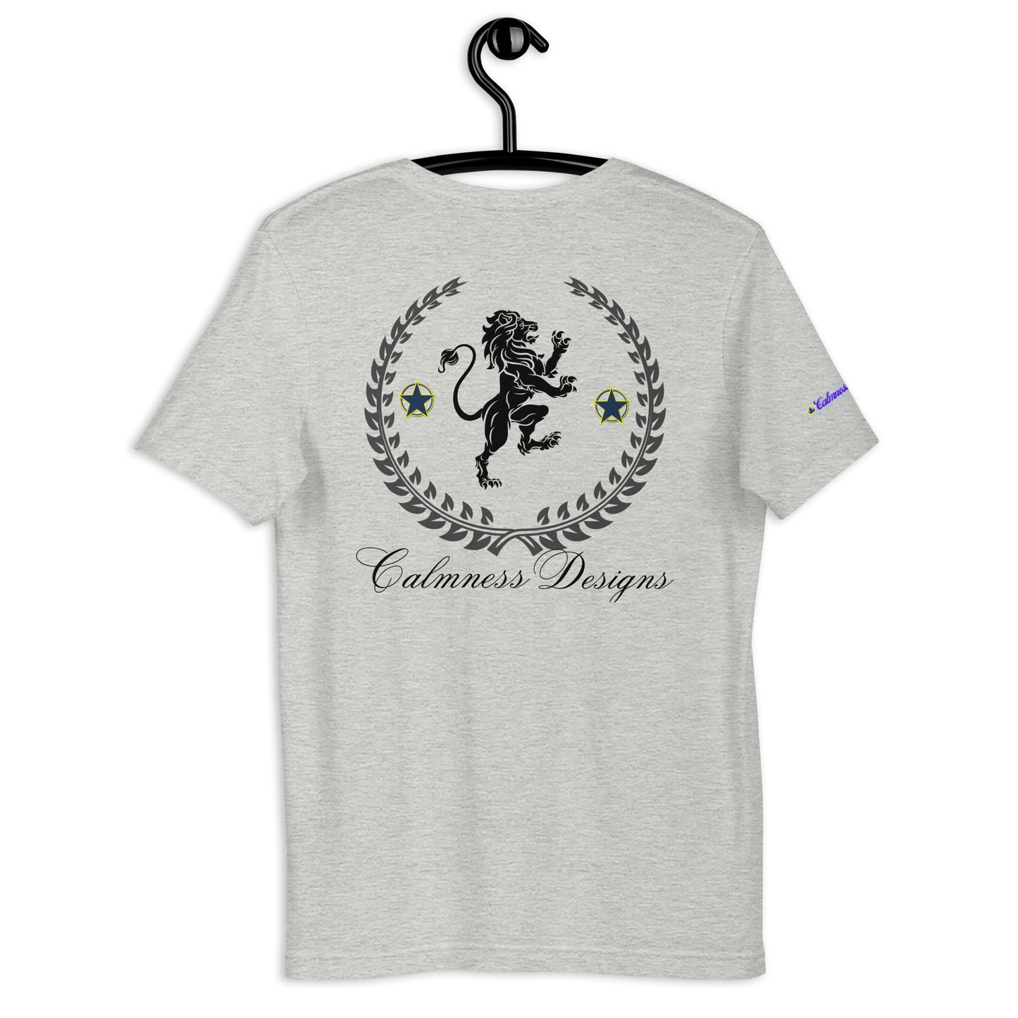 Coats of Arms, (C D), Lions Crest Shield, Stars, Calmness Designs, Unisex t-shirt