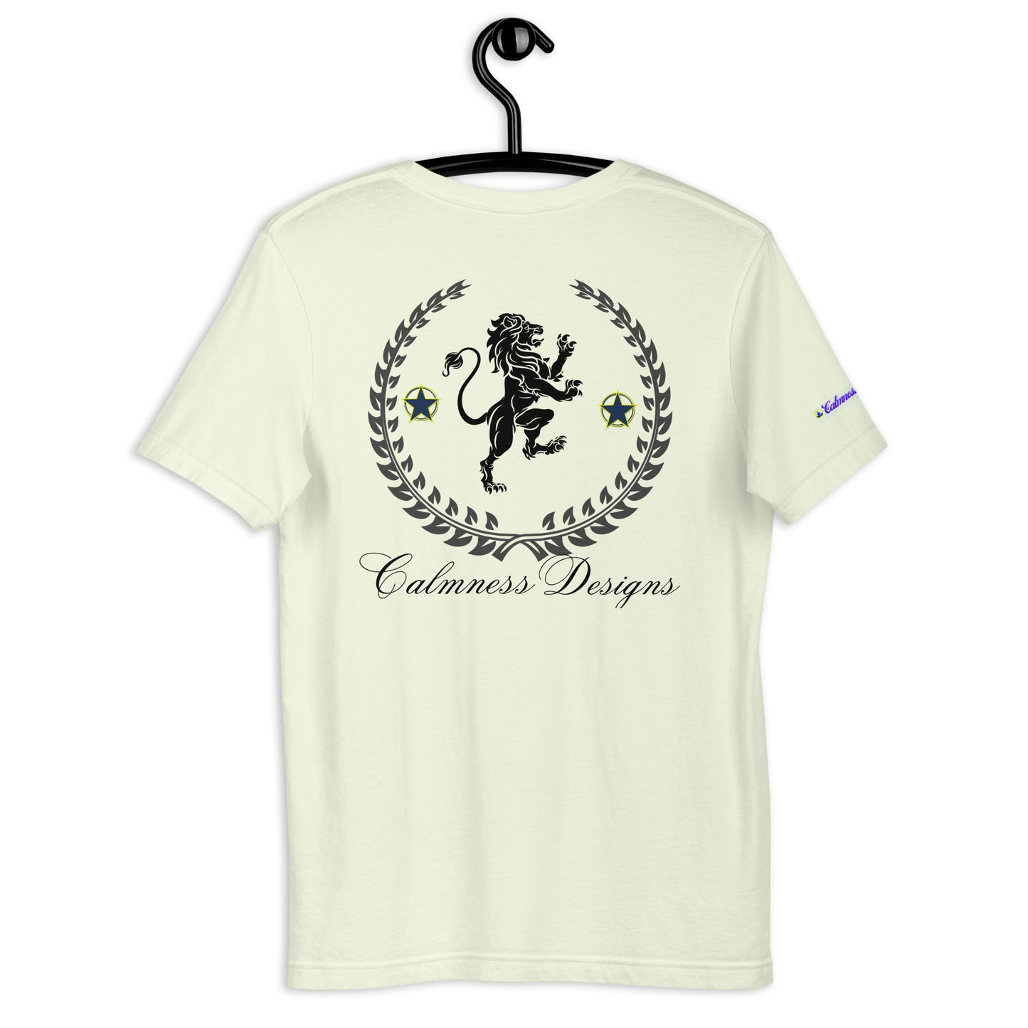 Coats of Arms, (C D), Lions Crest Shield, Stars, Calmness Designs, Unisex t-shirt