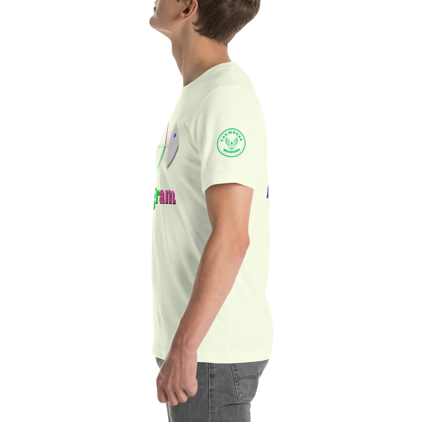 Fish Bone Diagram, CALMNESS DESIGNS, Creative Designer's, Unisex t-shirt