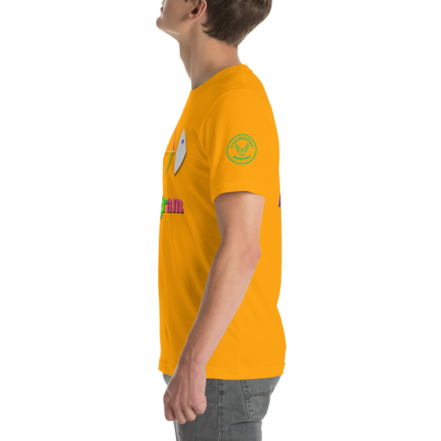 Fish Bone Diagram, CALMNESS DESIGNS, Creative Designer's, Unisex t-shirt