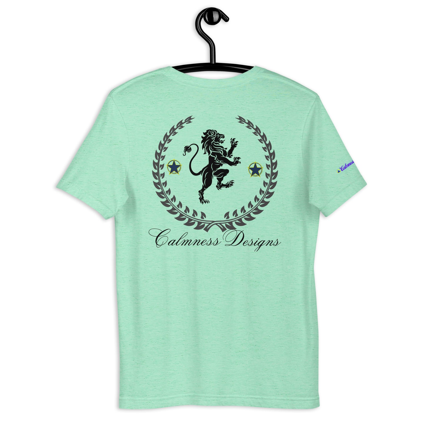Coats of Arms, (C D), Lions Crest Shield, Stars, Calmness Designs, Unisex t-shirt