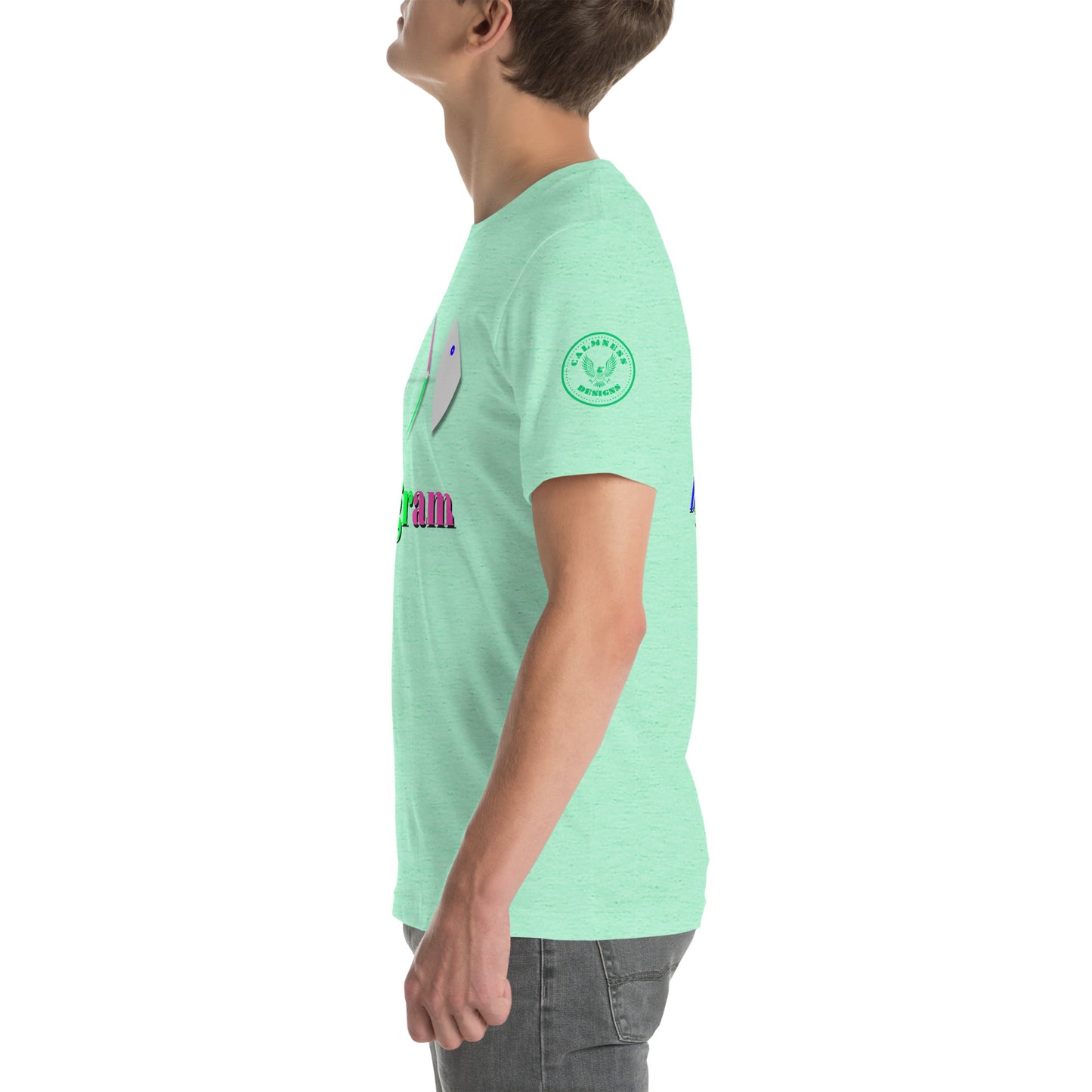 Fish Bone Diagram, CALMNESS DESIGNS, Creative Designer's, Unisex t-shirt