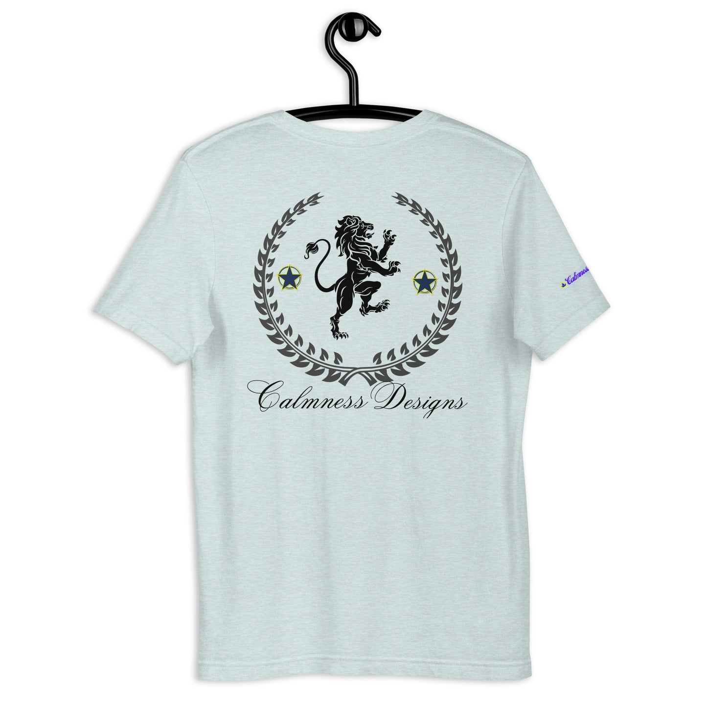 Coats of Arms, (C D), Lions Crest Shield, Stars, Calmness Designs, Unisex t-shirt
