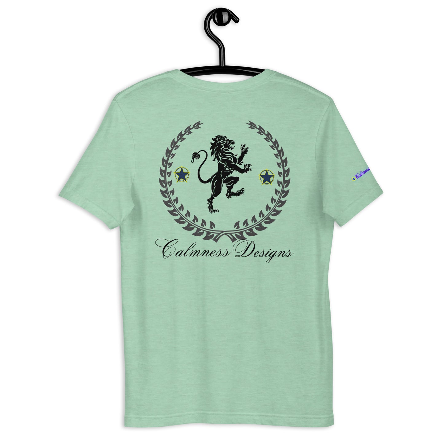 Coats of Arms, (C D), Lions Crest Shield, Stars, Calmness Designs, Unisex t-shirt