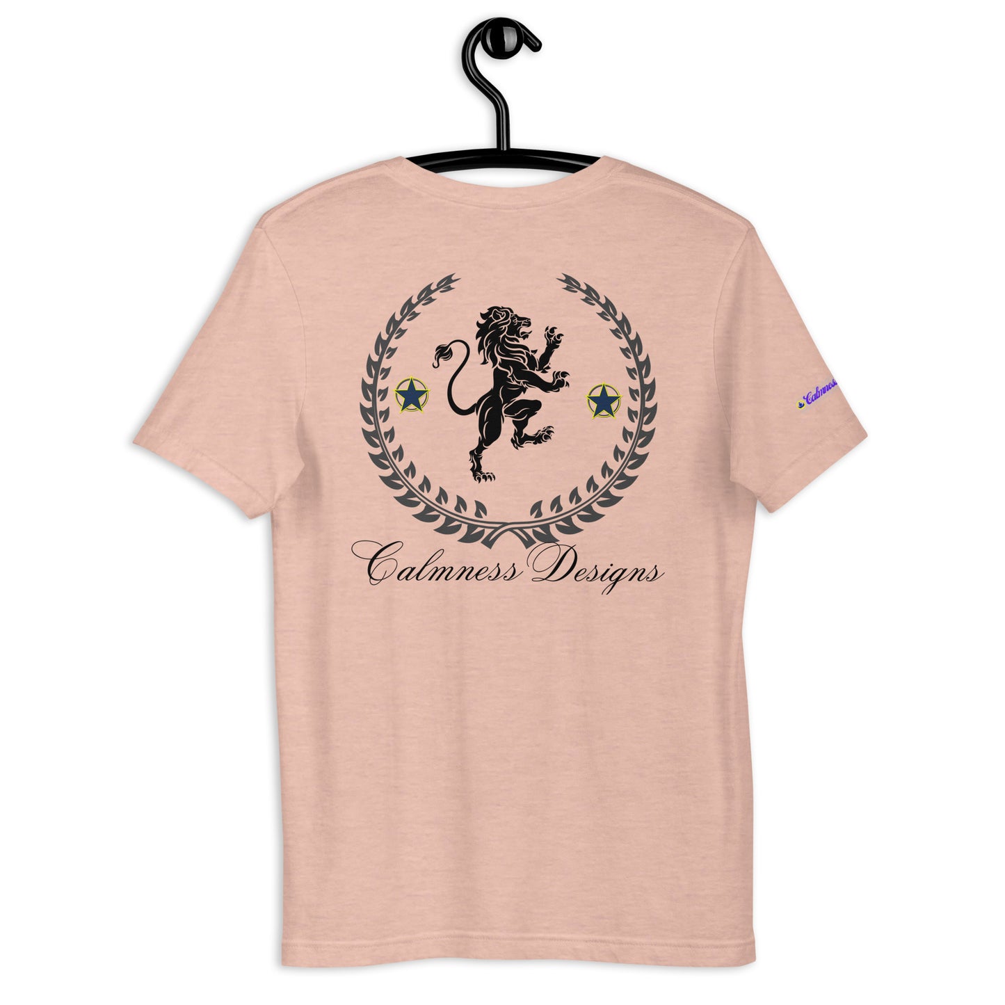Coats of Arms, (C D), Lions Crest Shield, Stars, Calmness Designs, Unisex t-shirt
