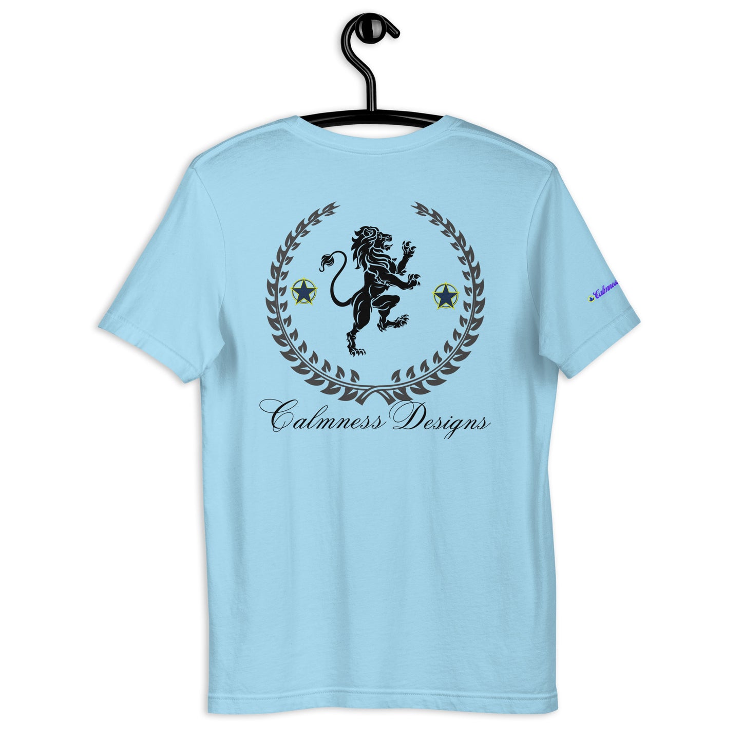 Coats of Arms, (C D), Lions Crest Shield, Stars, Calmness Designs, Unisex t-shirt