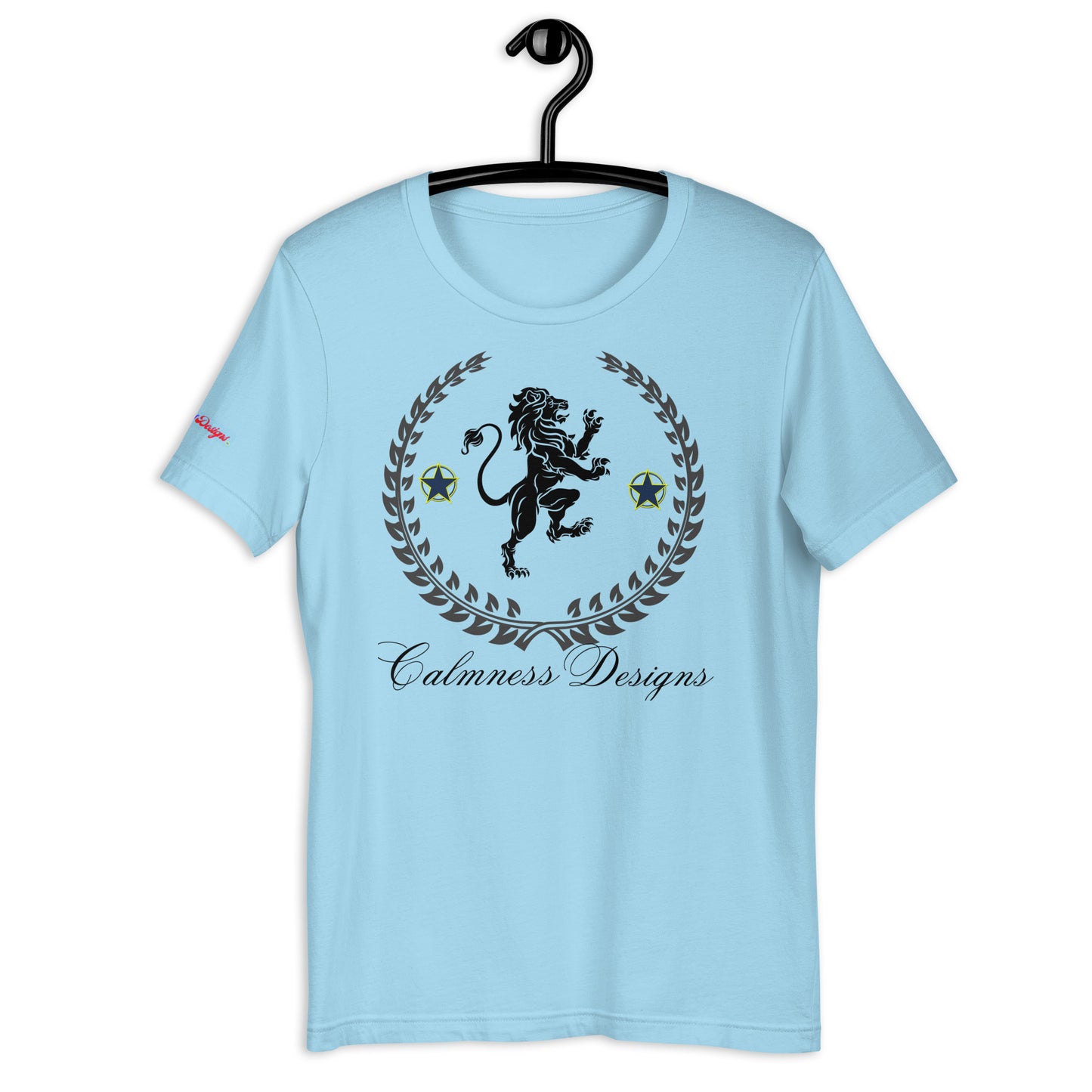 Coats of Arms, (C D), Lions Crest Shield, Stars, Calmness Designs, Unisex t-shirt