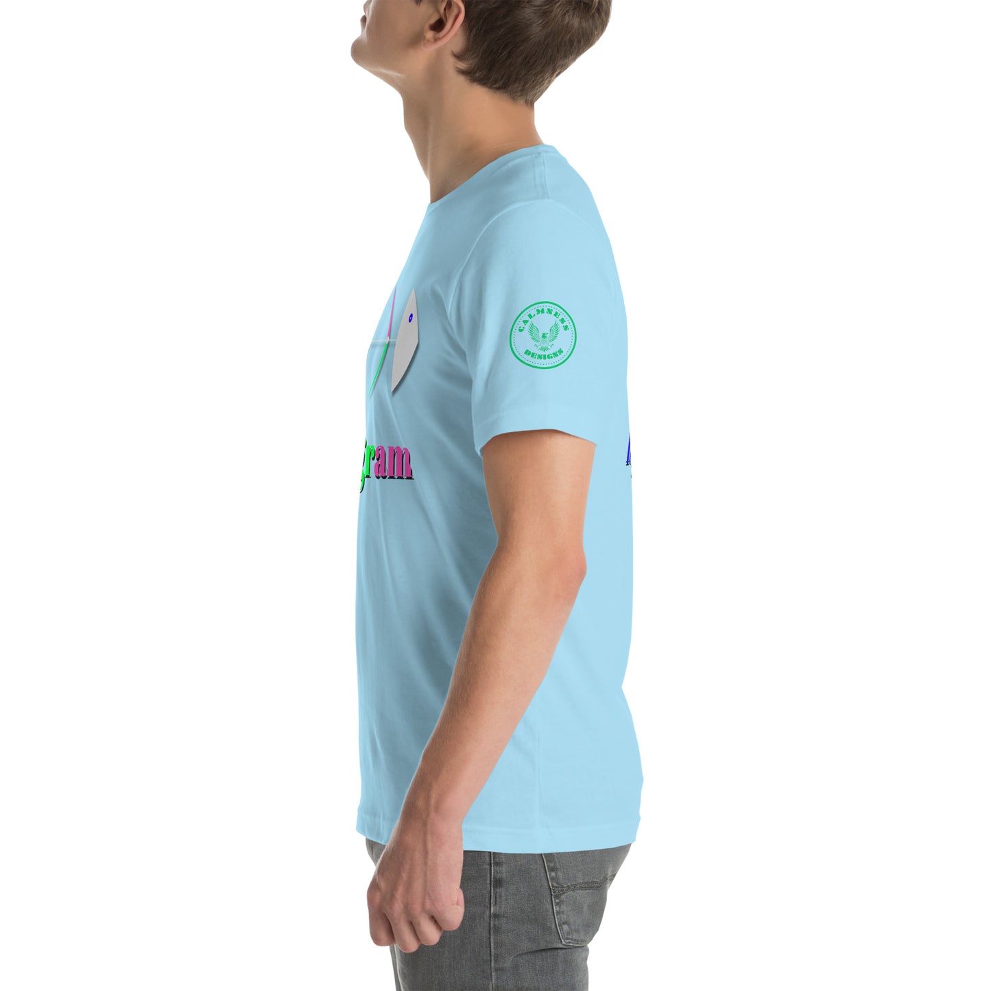 Fish Bone Diagram, CALMNESS DESIGNS, Creative Designer's, Unisex t-shirt
