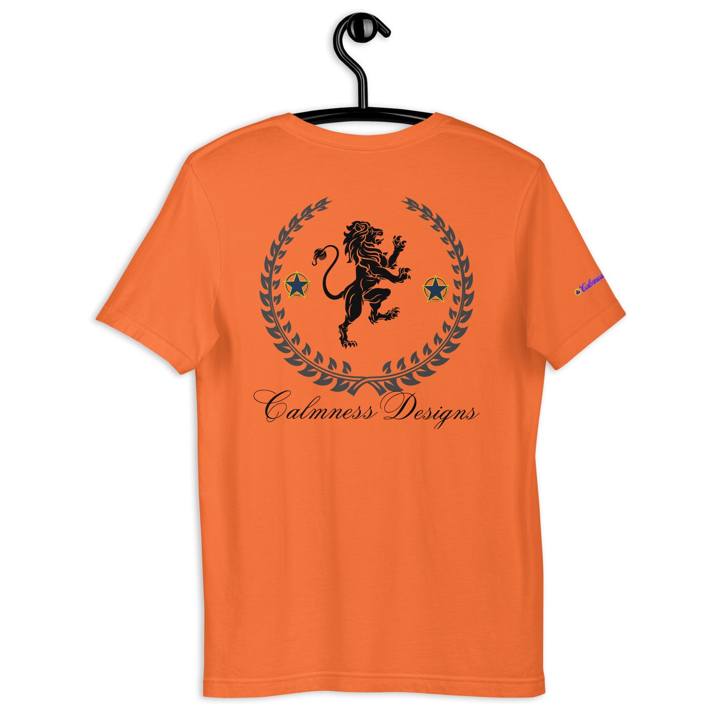 Coats of Arms, (C D), Lions Crest Shield, Stars, Calmness Designs, Unisex t-shirt
