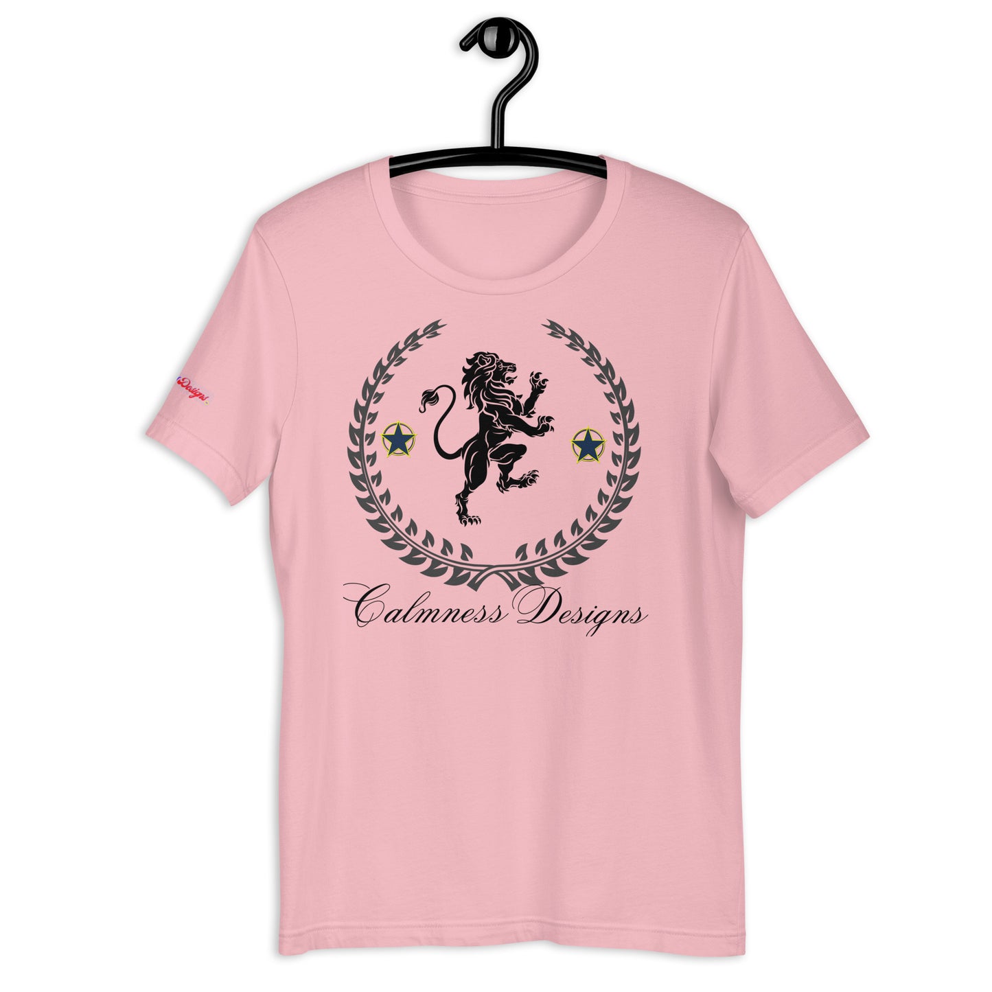 Coats of Arms, (C D), Lions Crest Shield, Stars, Calmness Designs, Unisex t-shirt