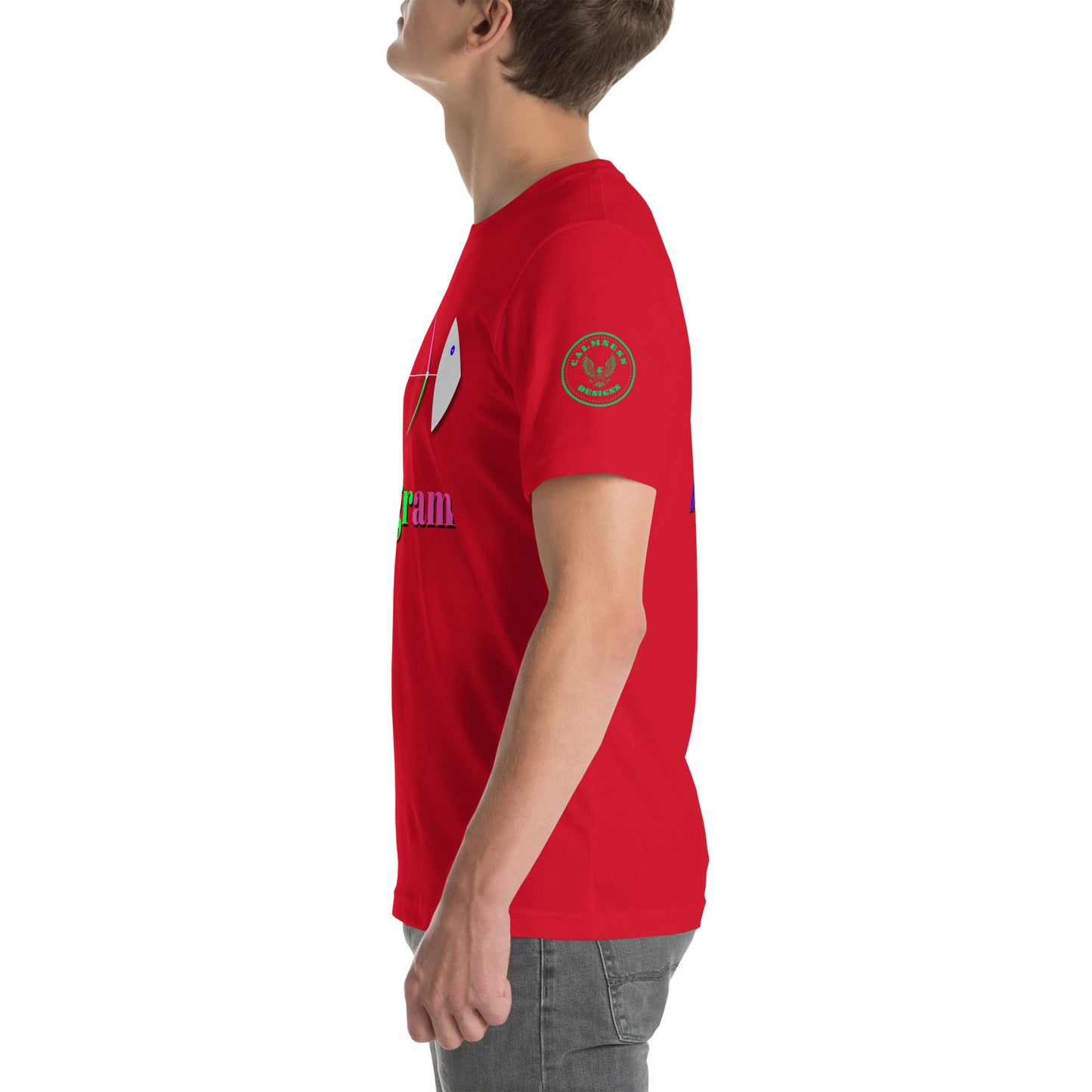 Fish Bone Diagram, CALMNESS DESIGNS, Creative Designer's, Unisex t-shirt