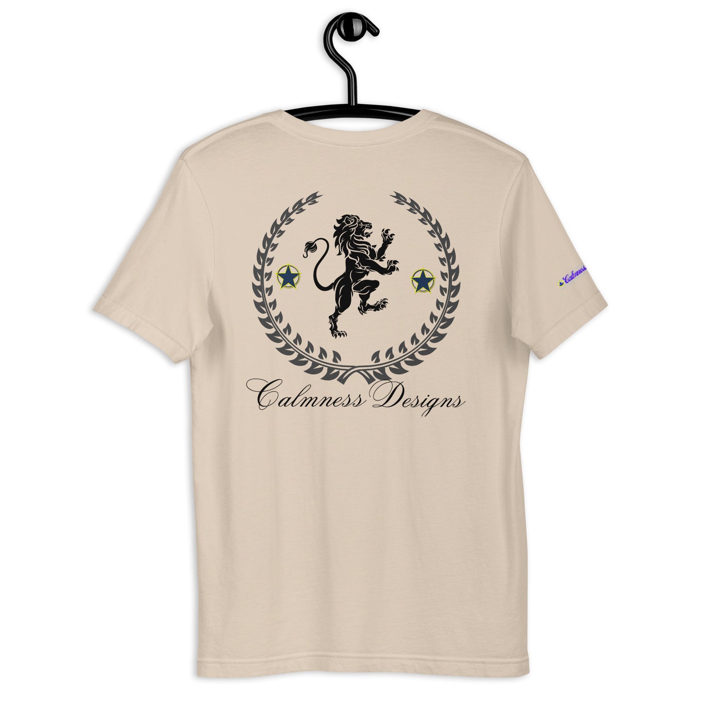 Coats of Arms, (C D), Lions Crest Shield, Stars, Calmness Designs, Unisex t-shirt