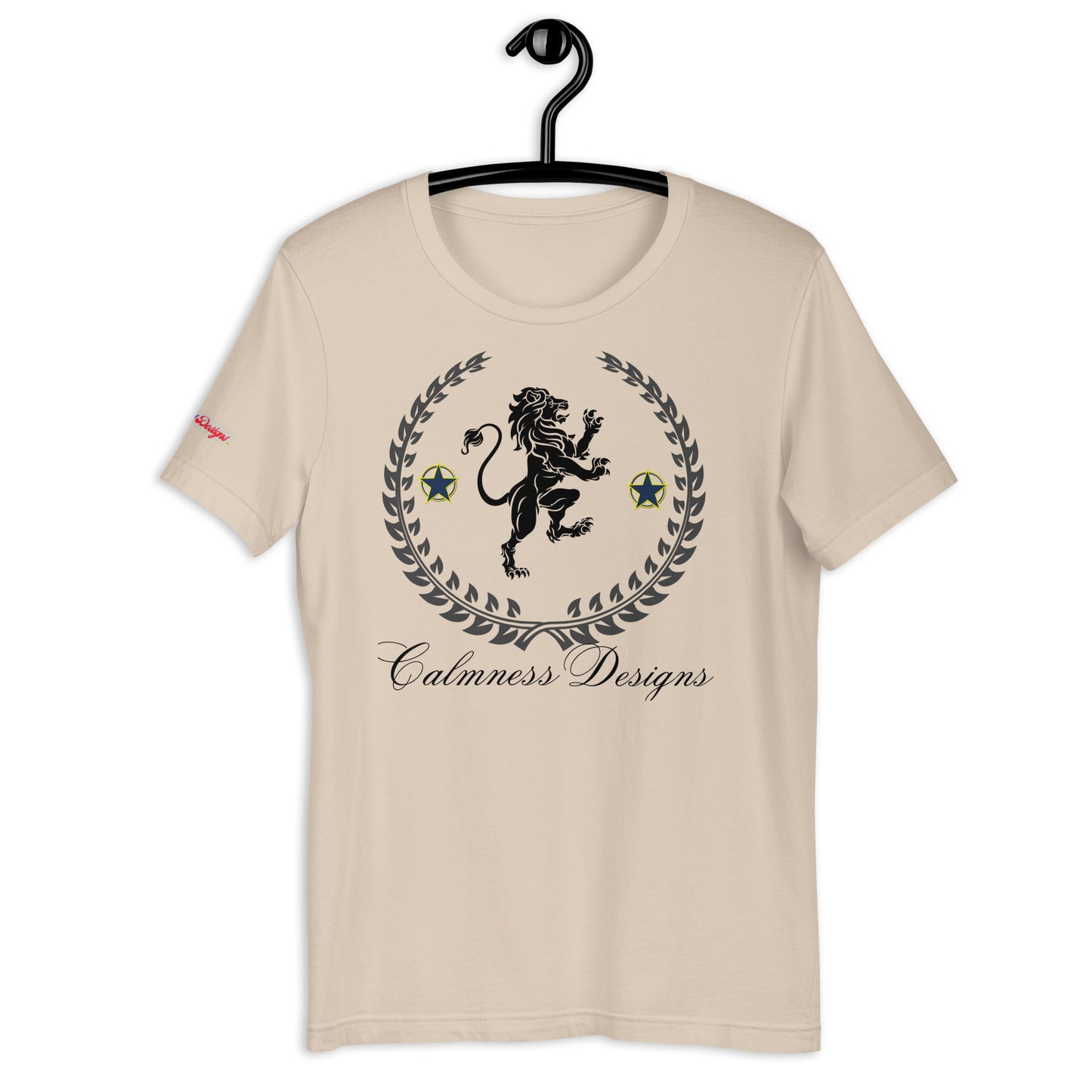 Coats of Arms, (C D), Lions Crest Shield, Stars, Calmness Designs, Unisex t-shirt