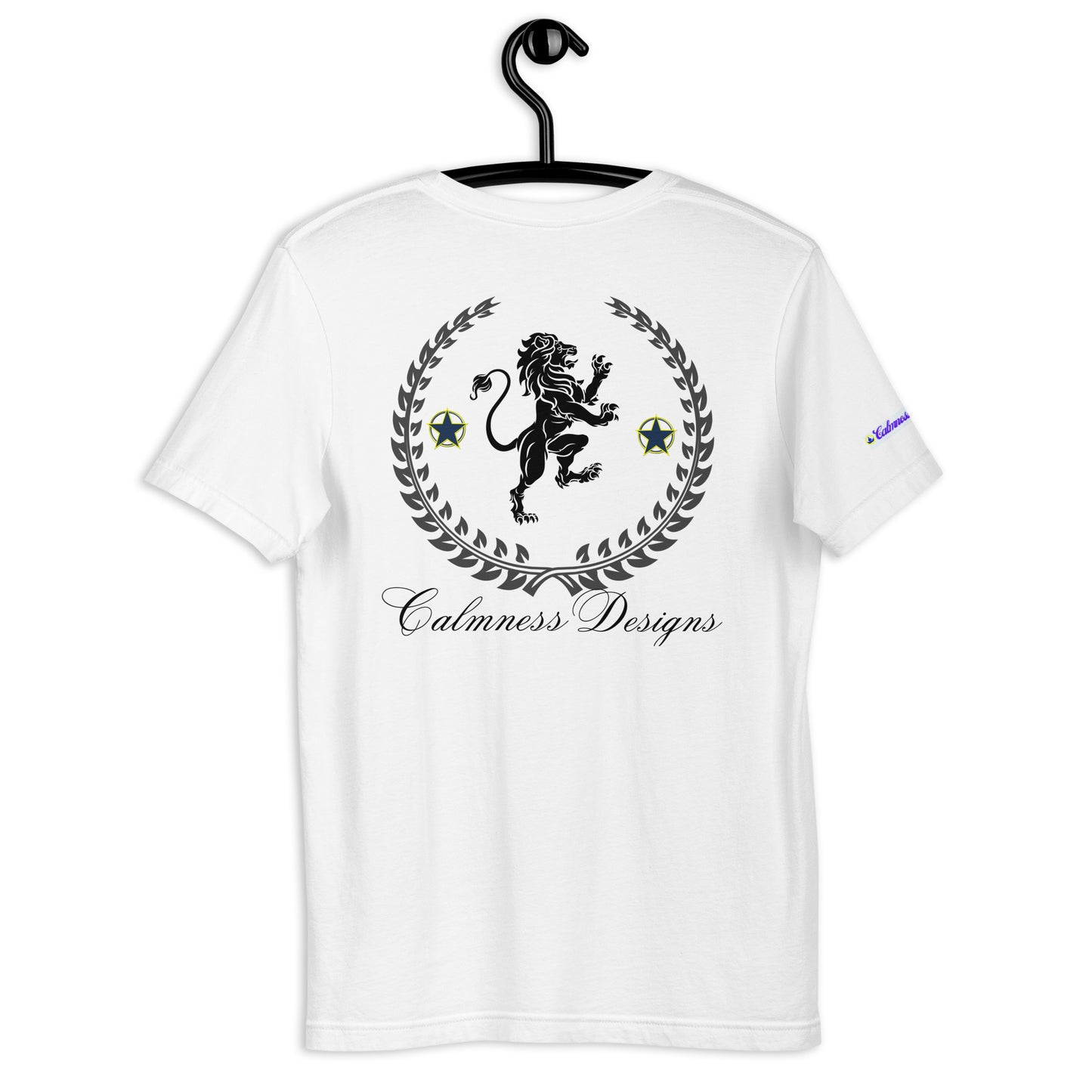Coats of Arms, (C D), Lions Crest Shield, Stars, Calmness Designs, Unisex t-shirt