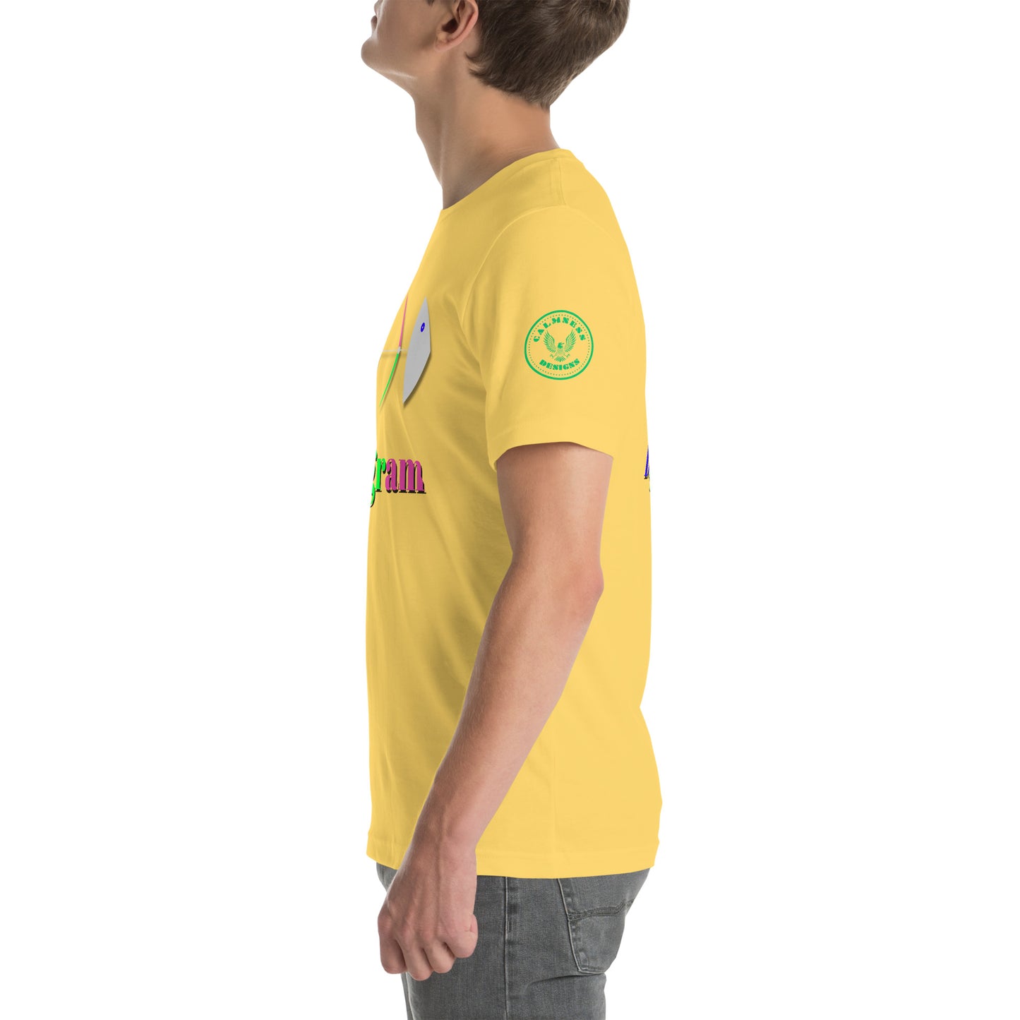 Fish Bone Diagram, CALMNESS DESIGNS, Creative Designer's, Unisex t-shirt