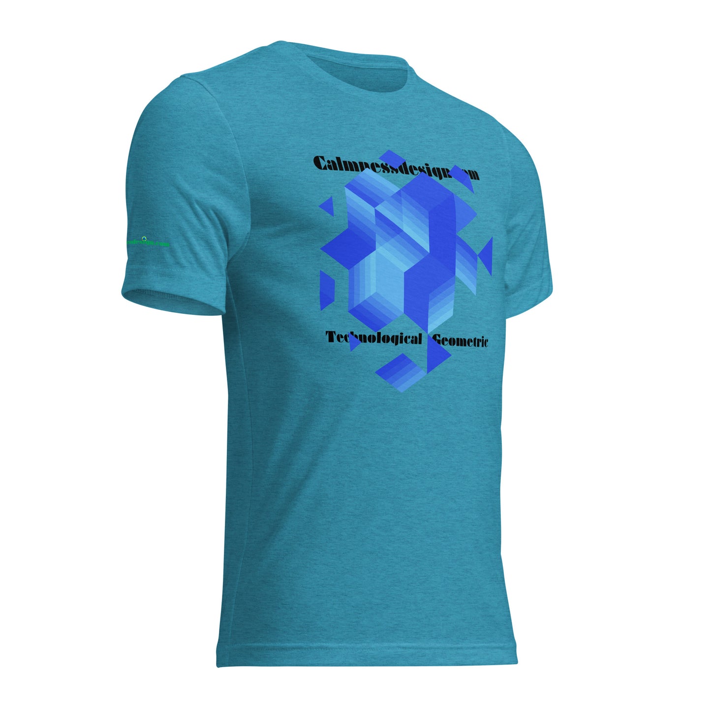 Technological and Geometric Element, Calmnessdesign.COM, Short sleeve t-shirt