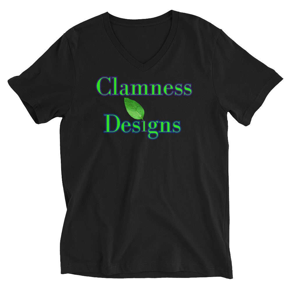Wet Lemon Leah, Calmness Designs, Unisex Short Sleeve V-Neck T-Shirt